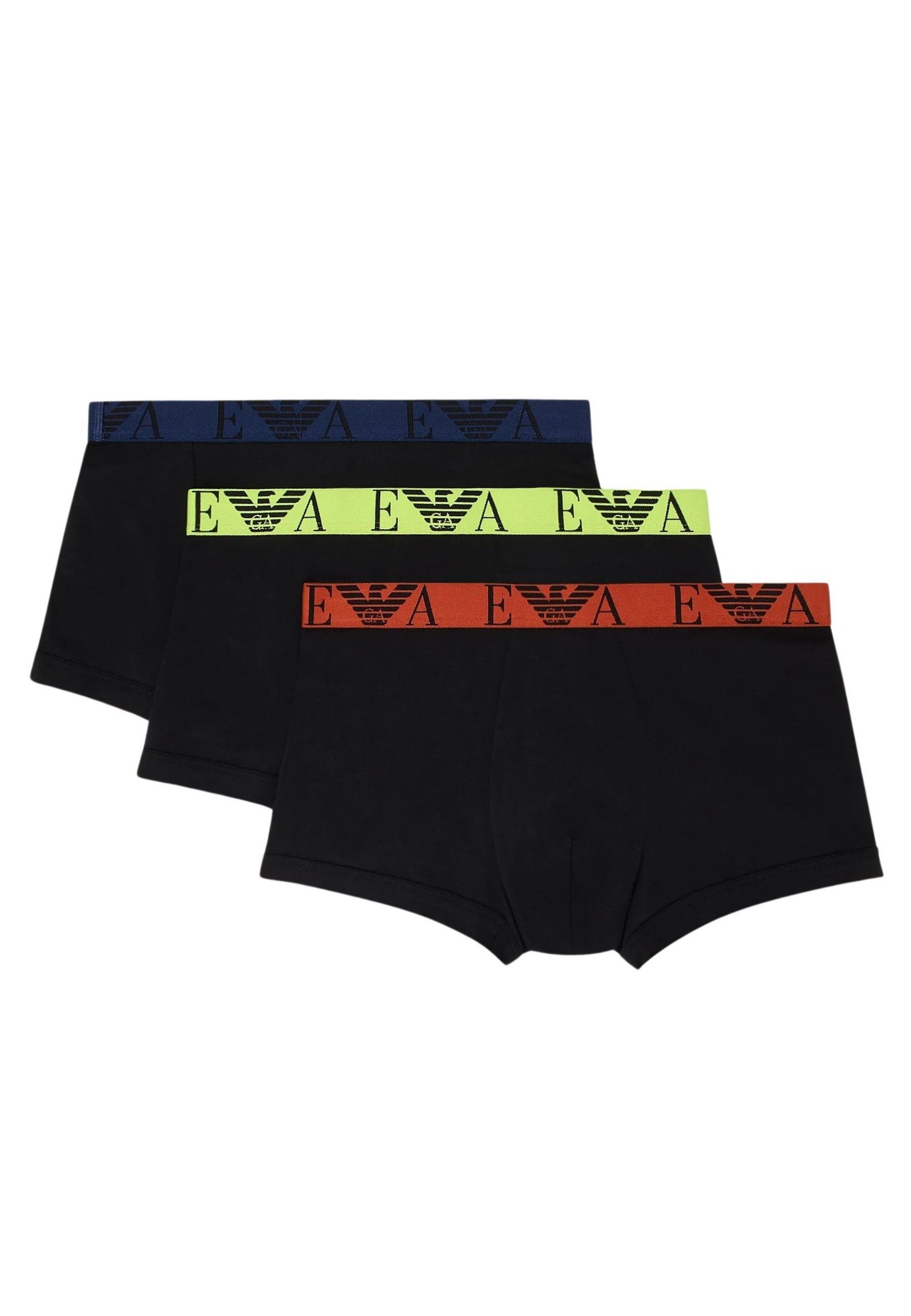 3 BLACK/BLACK/BLACK Knit (73320) (3-St) Trunks Boxershorts Emporio Pack Shorts Armani