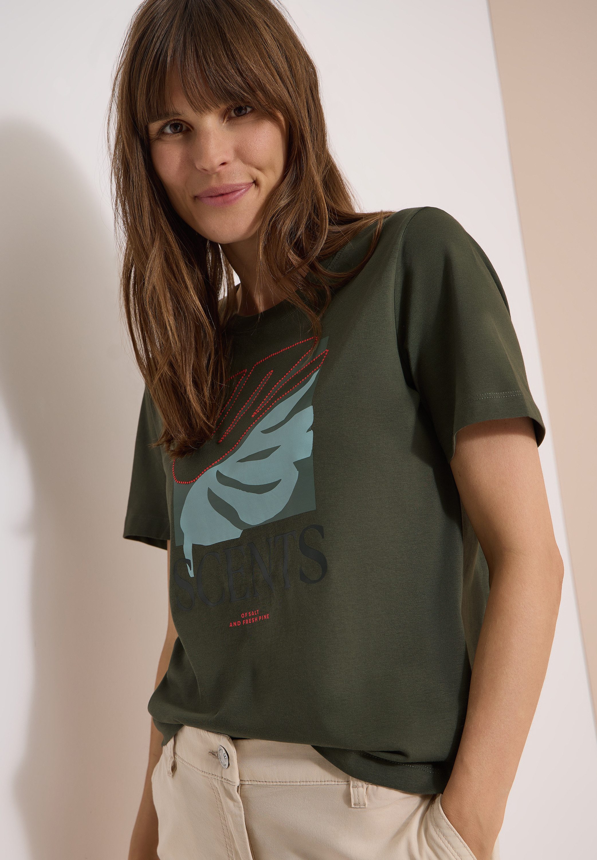 CECIL T-Shirt aus reiner Baumwolle