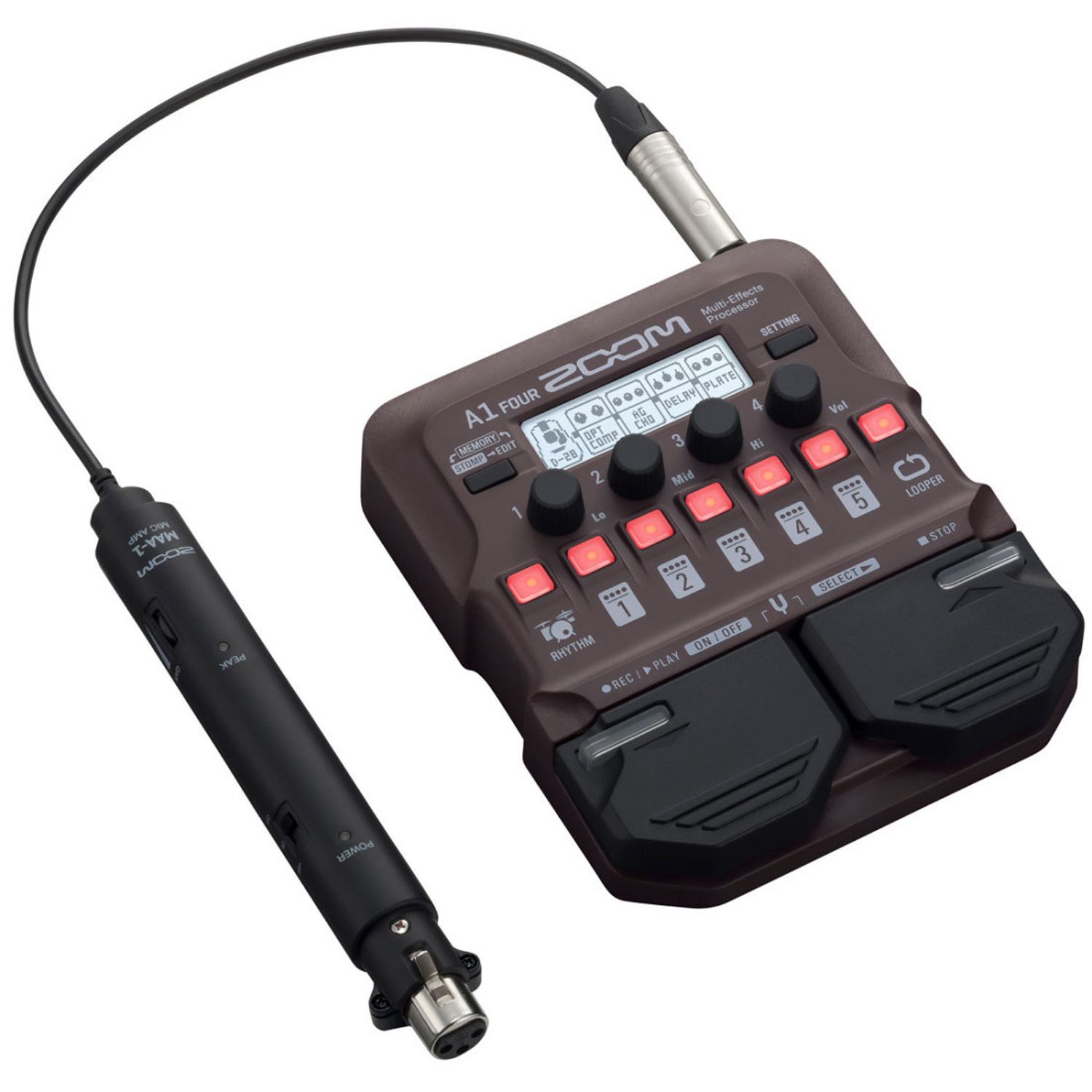 Zoom Audio E-Gitarre Zoom A1 Four Effektgerät