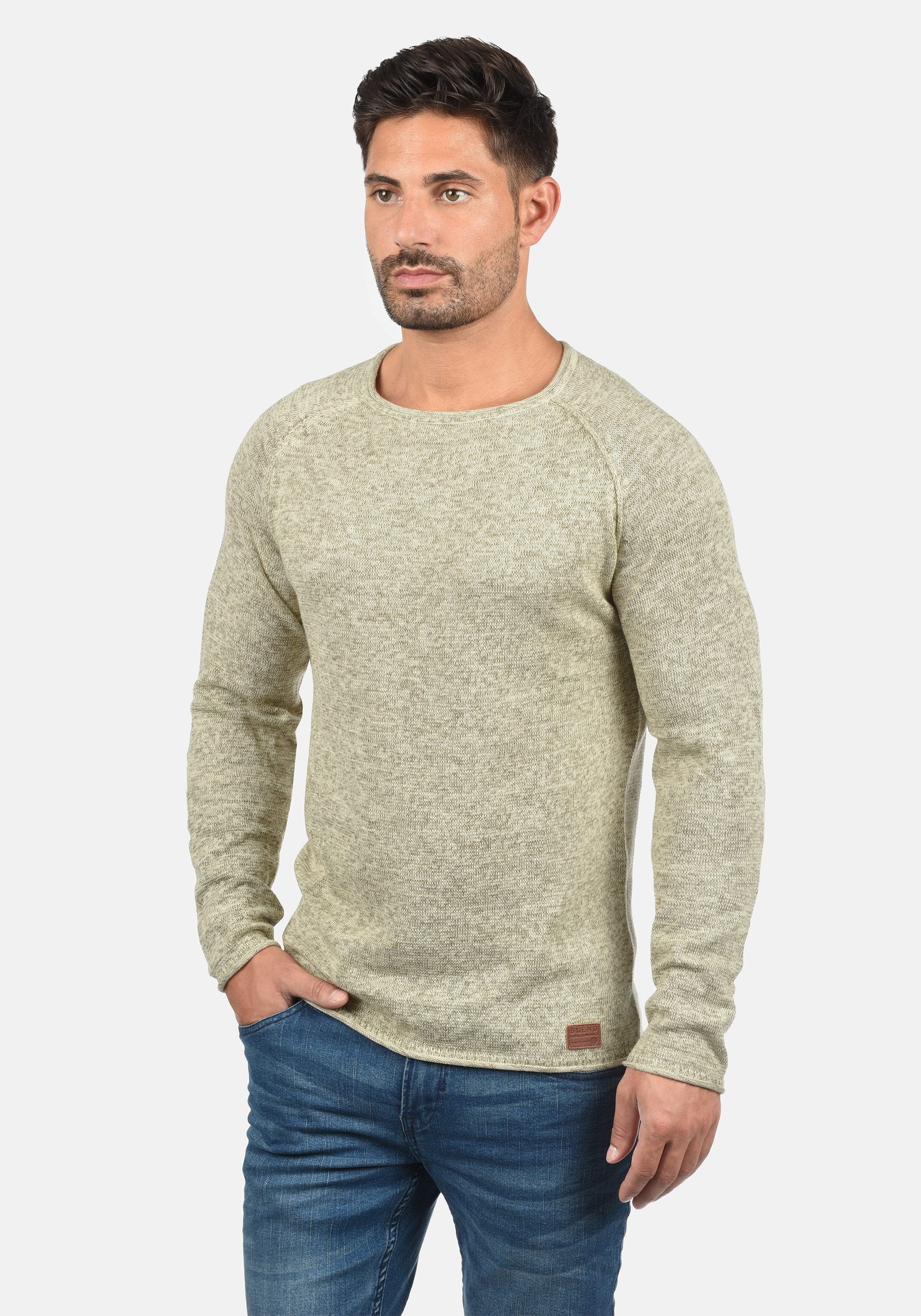 Blend Strickpullover BHDan Stilvoller Strickpullover mit aufgerollten Säume günstig online kaufen