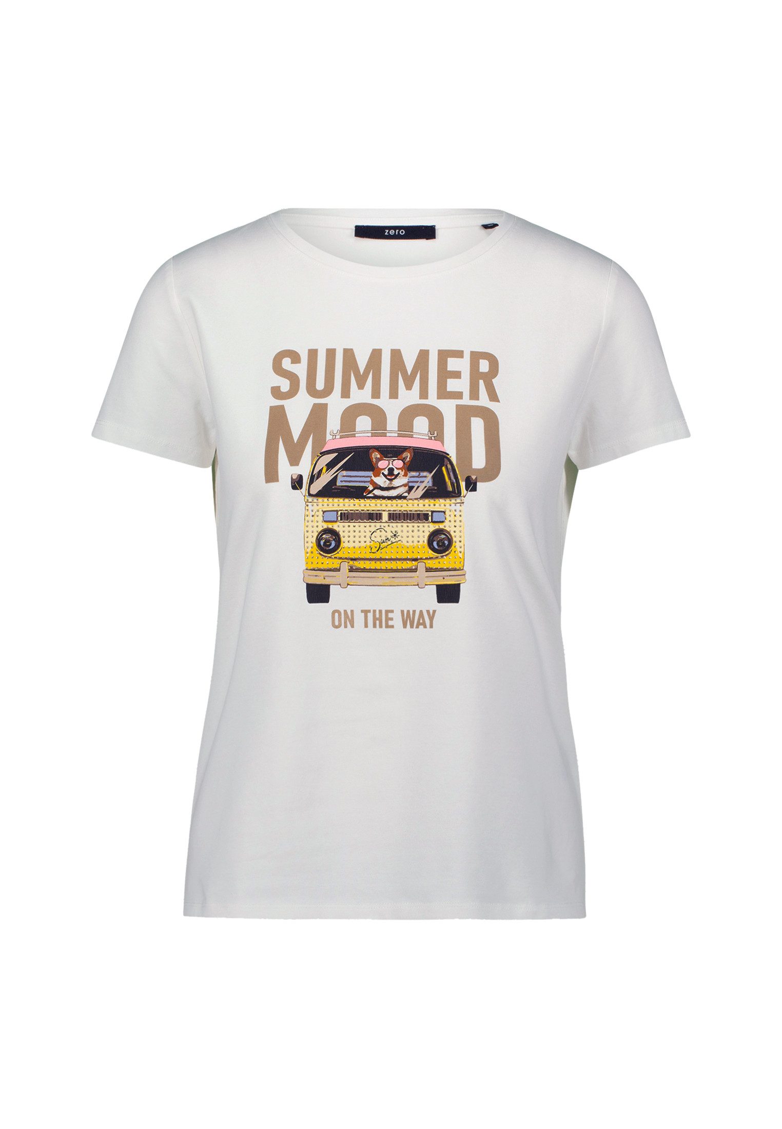 Zero Kurzarmshirt Damen Shirt mit Summer Mood Print (1-tlg) weiteres Detail günstig online kaufen