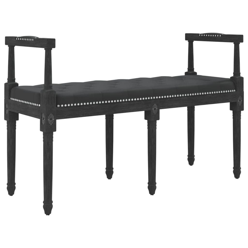 vidaXL Sitzbank Sitzbank Schwarz 110x40x70 cm Samt
