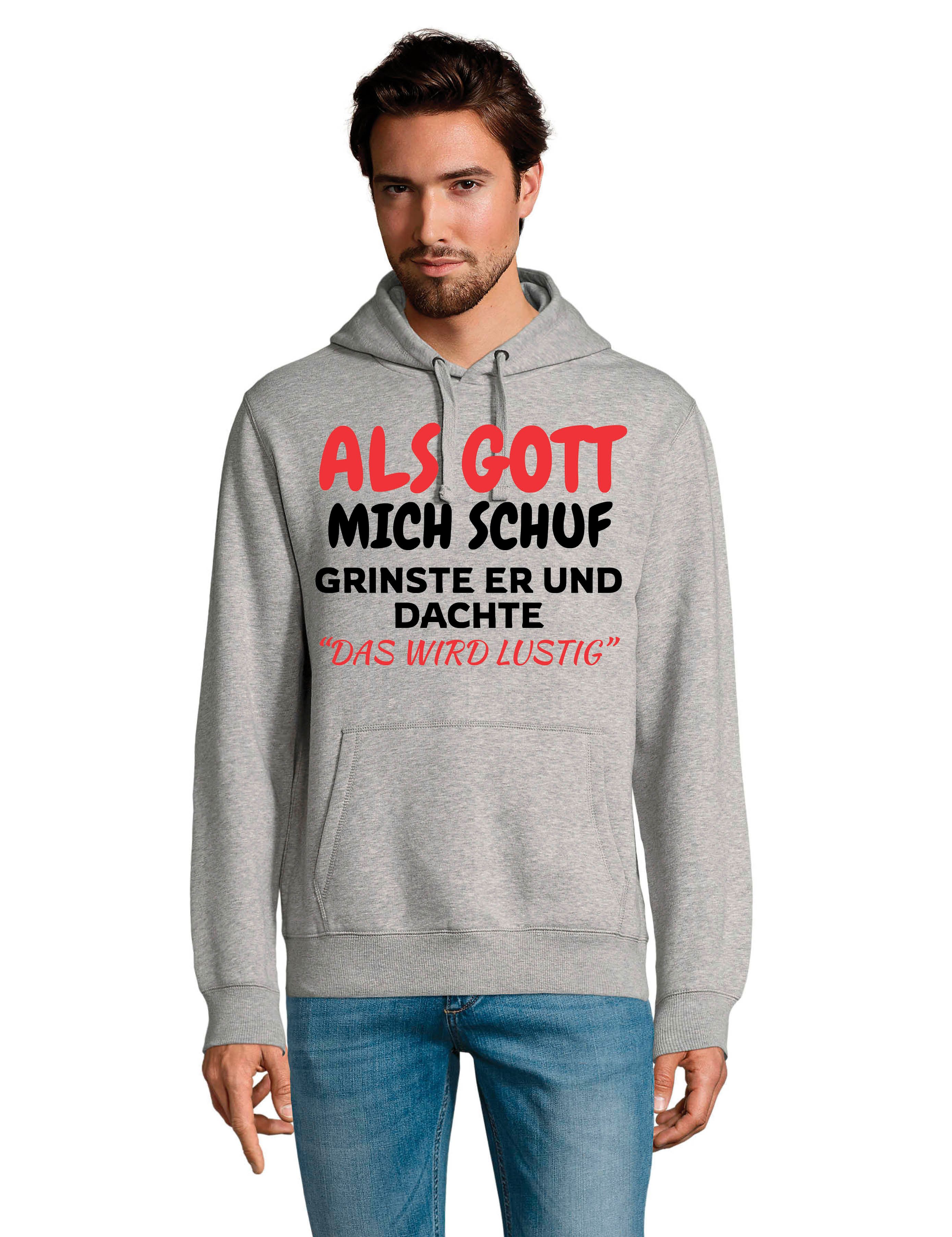 Youth Designz Kapuzenpullover Als Gott mich Schuf: Herren Hoodie Pullover m günstig online kaufen