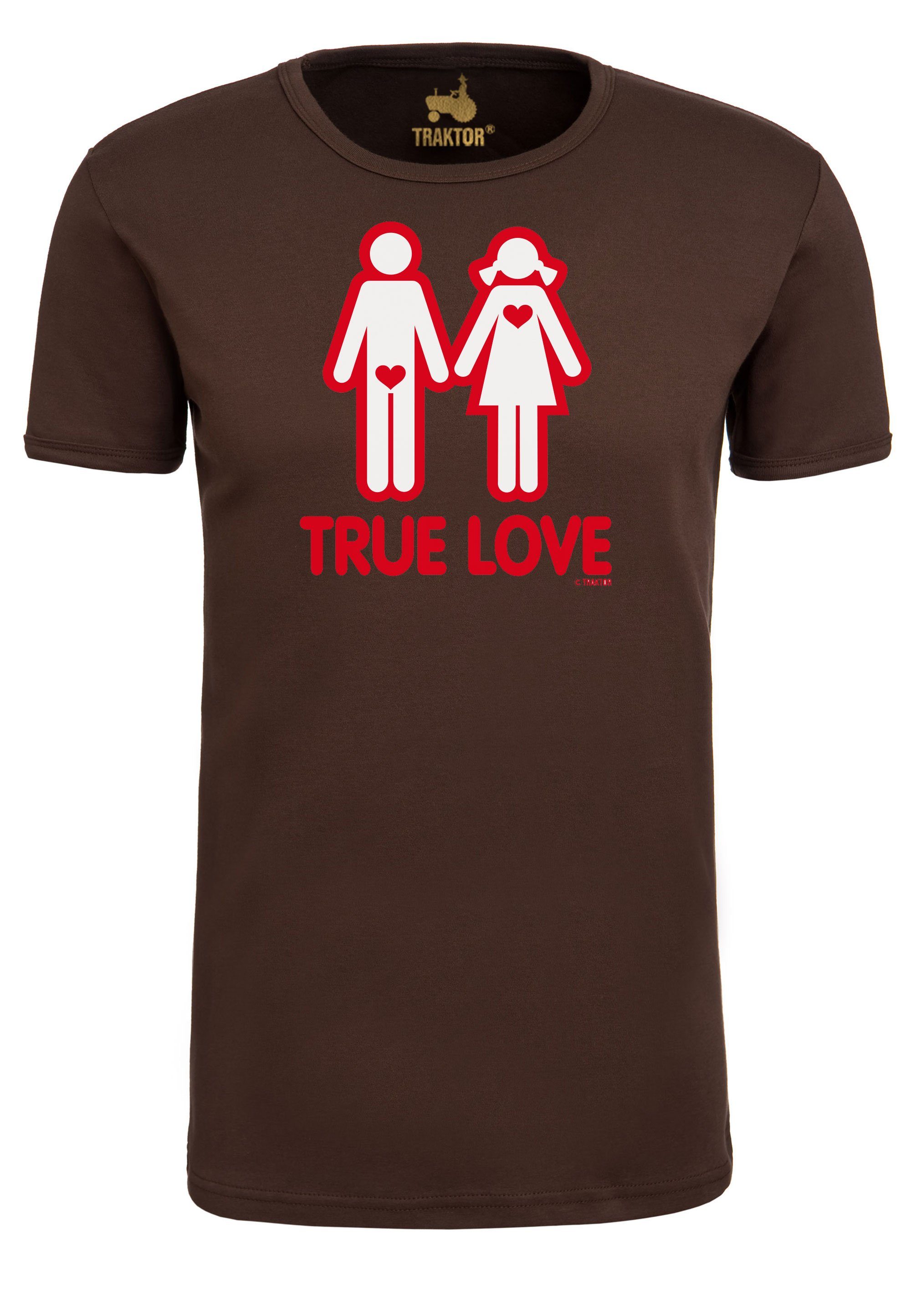 LOGOSHIRT T-Shirt True Love mit lustigem Print