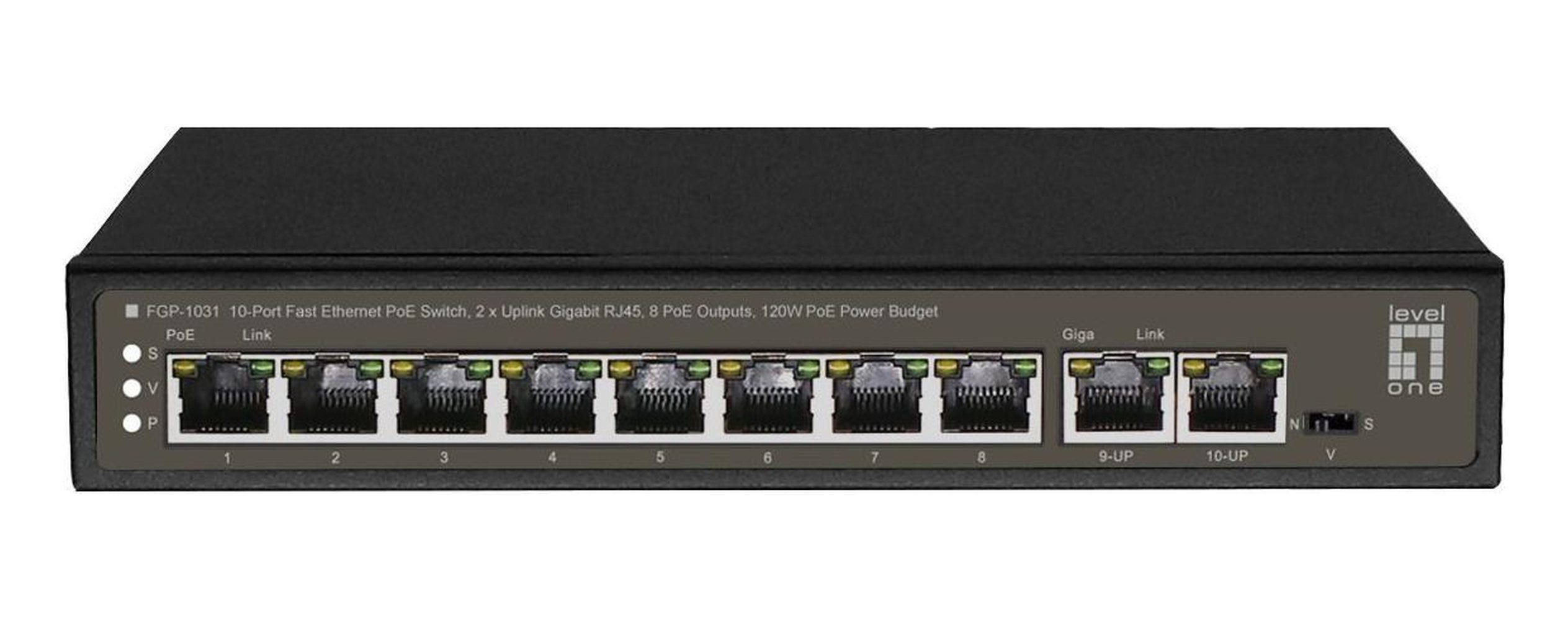 Levelone RJ45 FGP-1031 2xGE 28x Switch LEVELONE FE Netzwerk-Switch