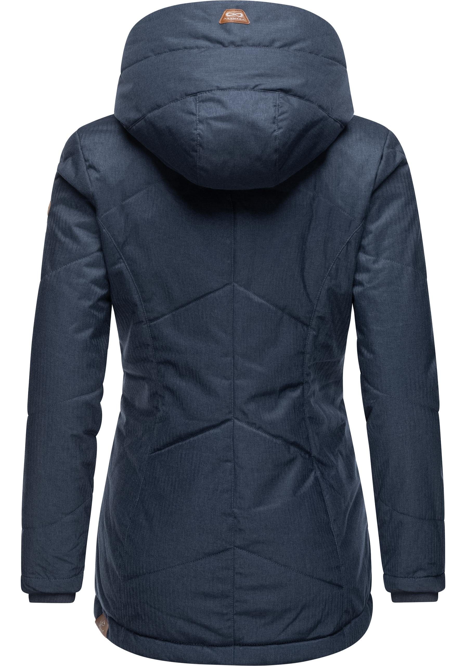 Ragwear Winterjacke Gordon Sportliche wasserdichte Outdoorjacke mit Kapuze