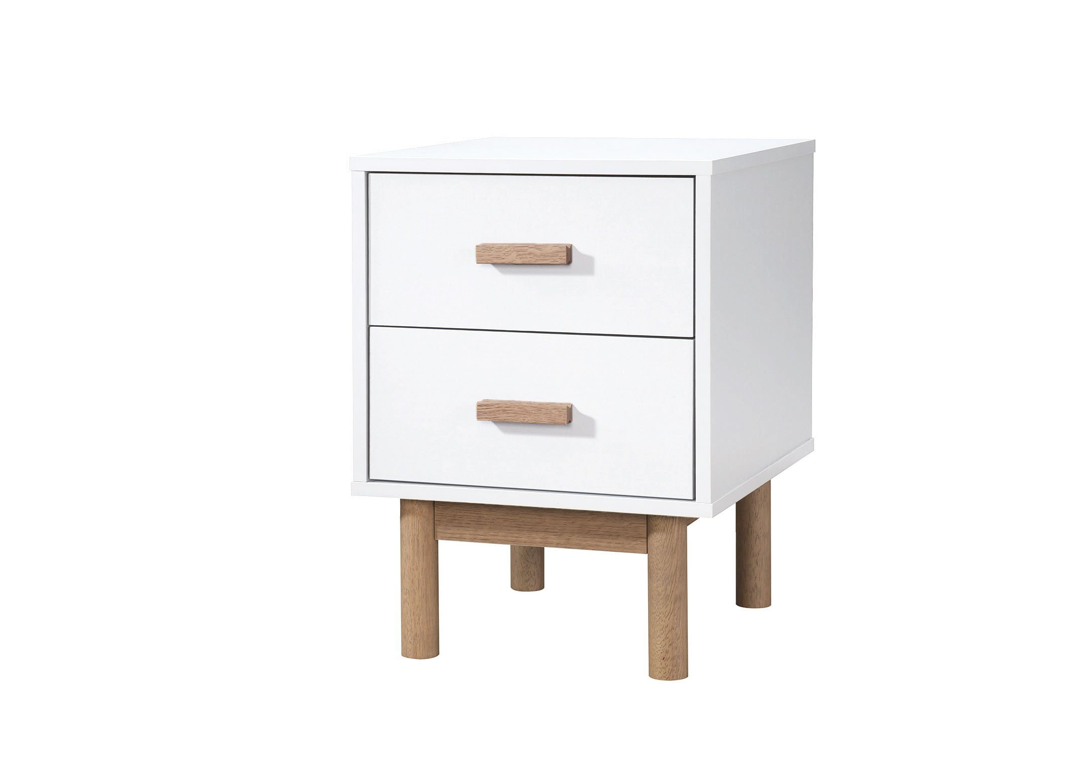 loft24 Nachtschrank Mason 2 Schubladen, Skandinavisches Design