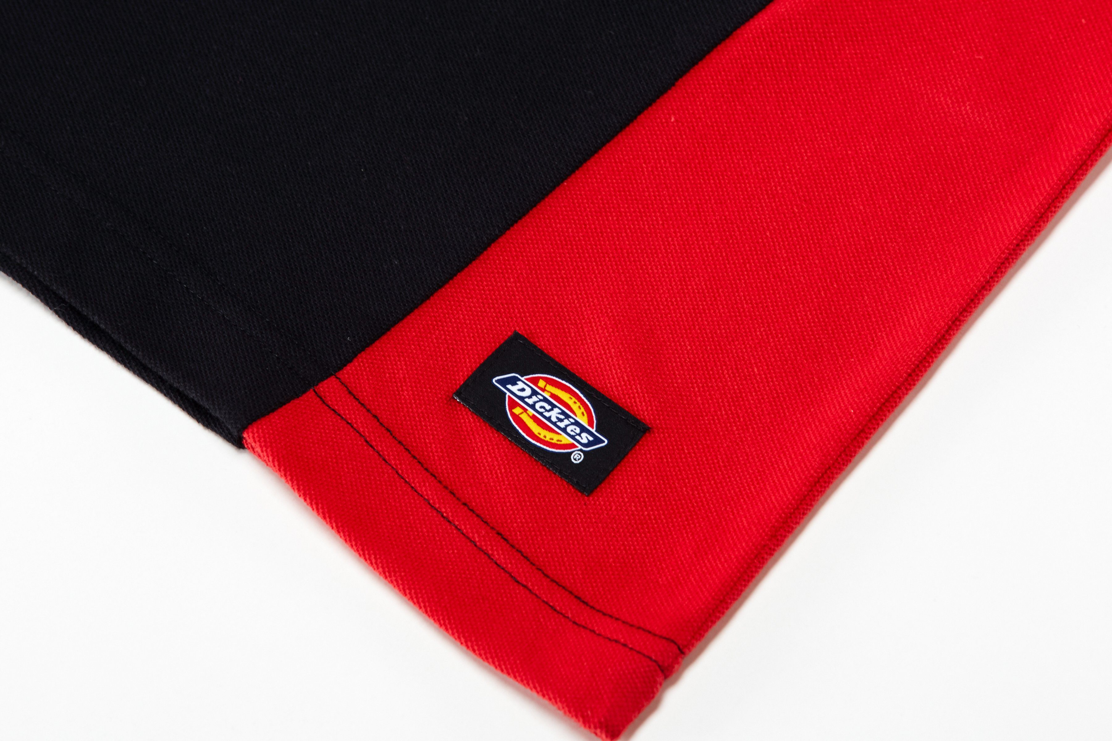 Dickies Poloshirt 100 rot-schwarz Baumwolle 