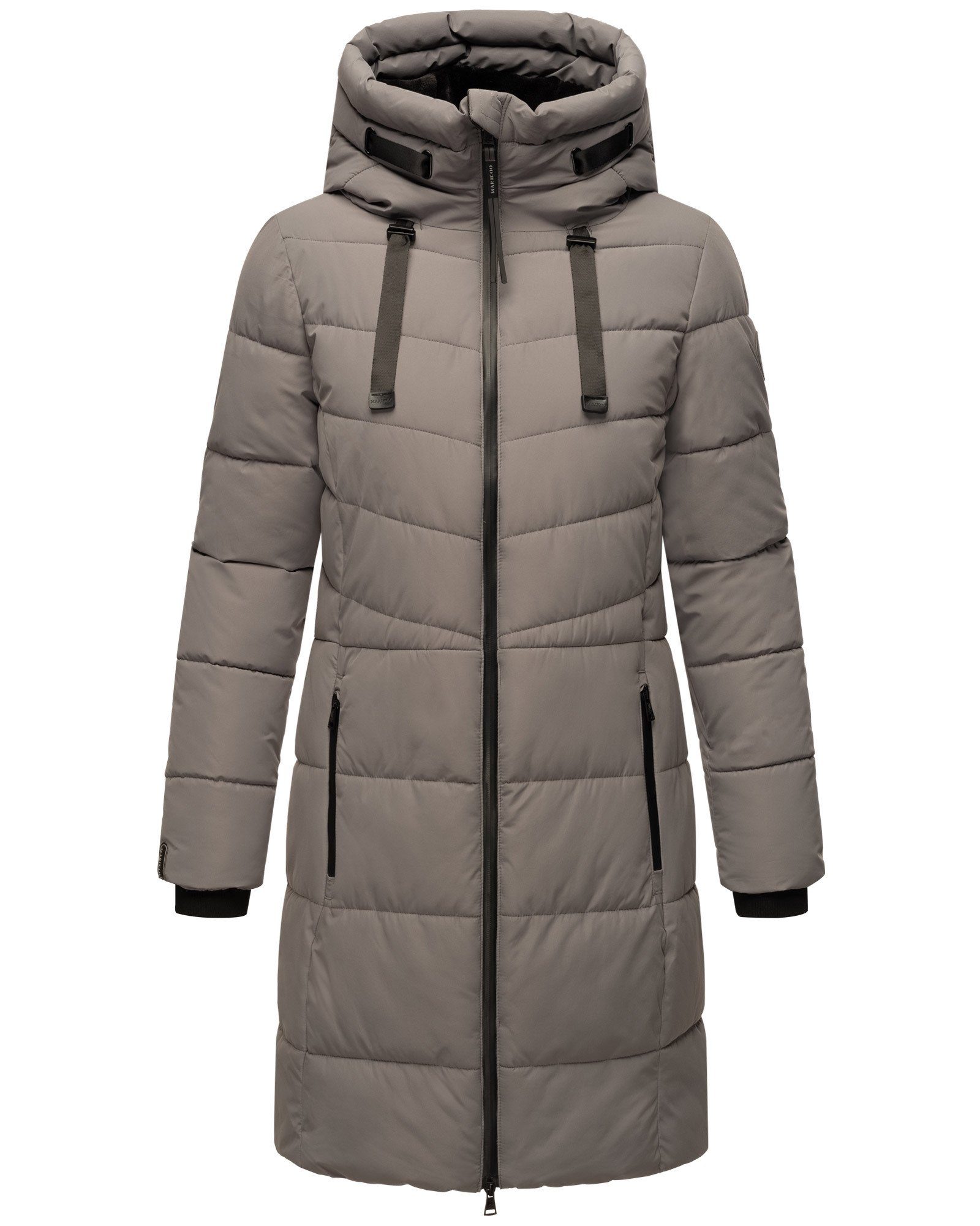 Marikoo Winterjacke Natsukoo XVI Stepp Mantel mit großer Kapuze