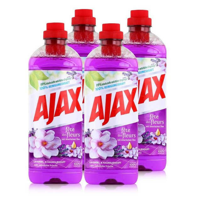 AJAX Ajax Allzweckreiniger Lavendel- & Magnolie 1 Liter – Bodenreiniger (4e Allzweckreiniger