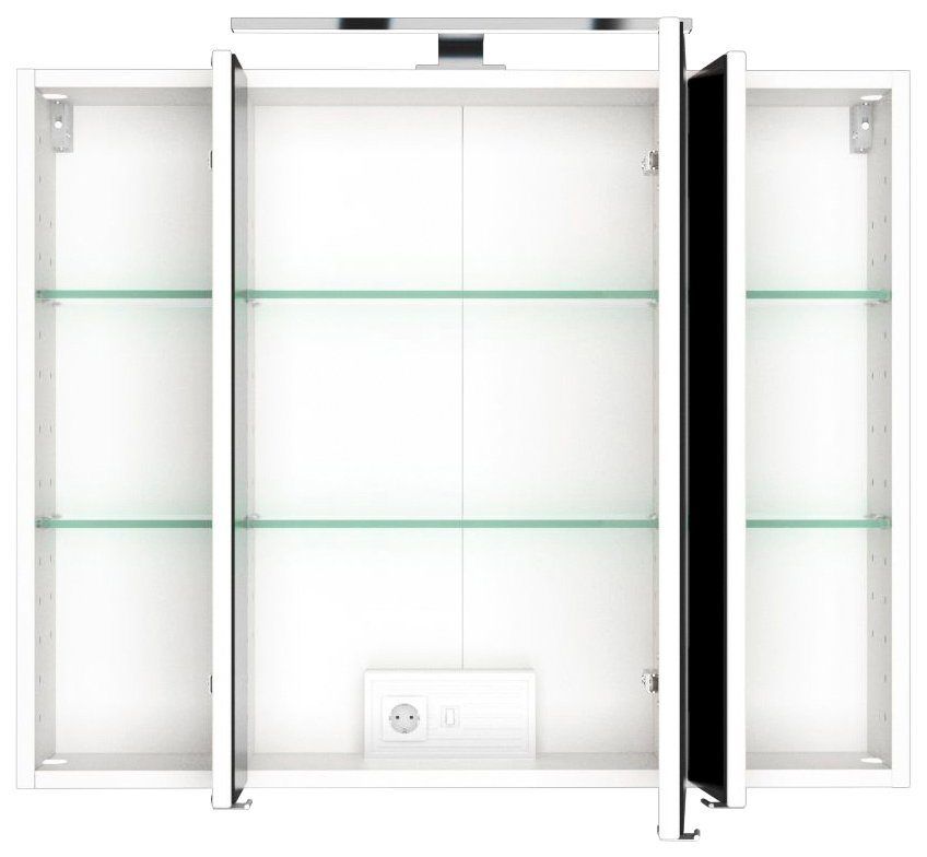 welltime Spiegelschrank "Malibu", Breite 80 cm, mit Spiegeltüren und Türend günstig online kaufen