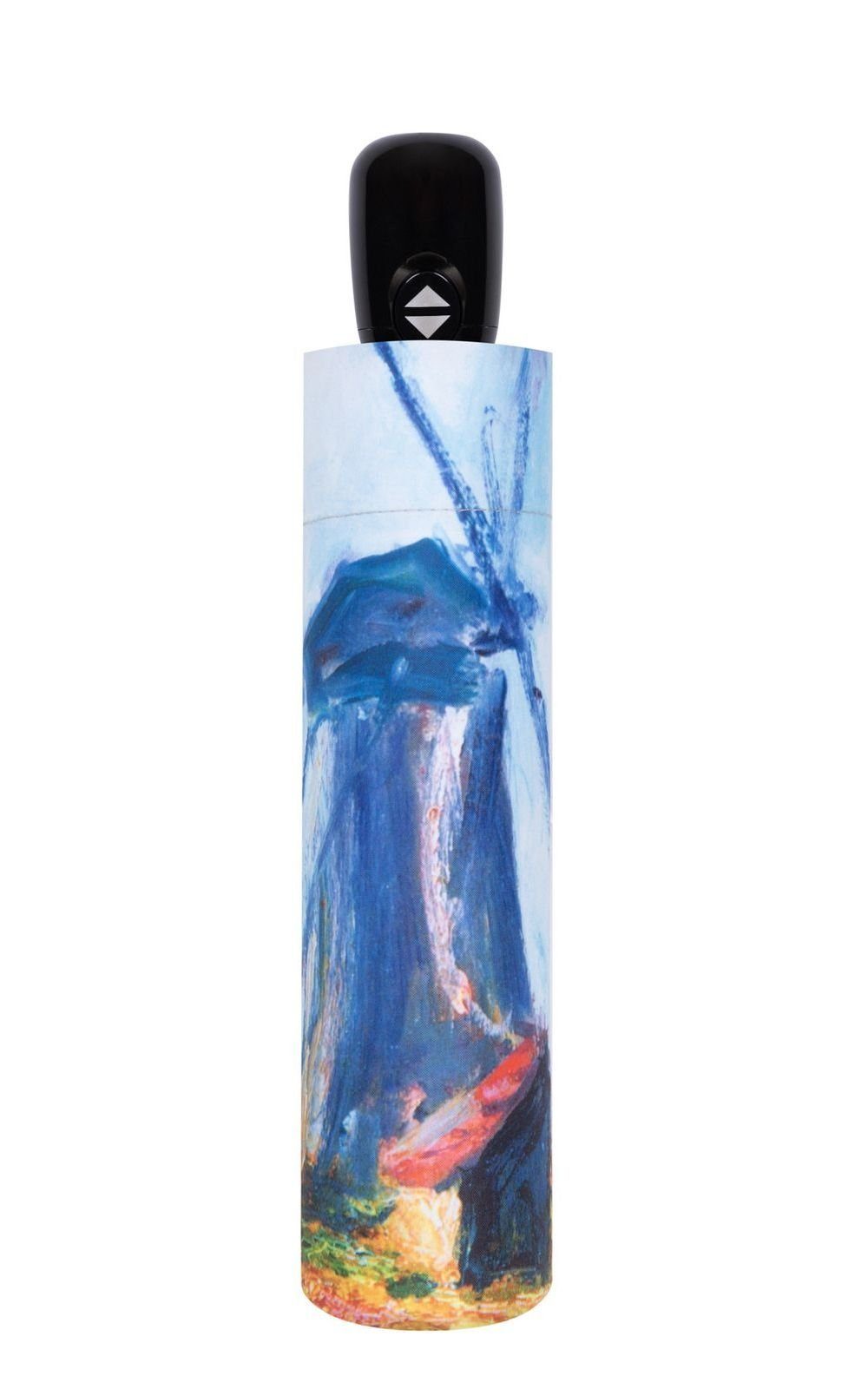 doppler® Taschenregenschirm Art UV- Windmühle, Magic, mit Monet Collection Schutz
