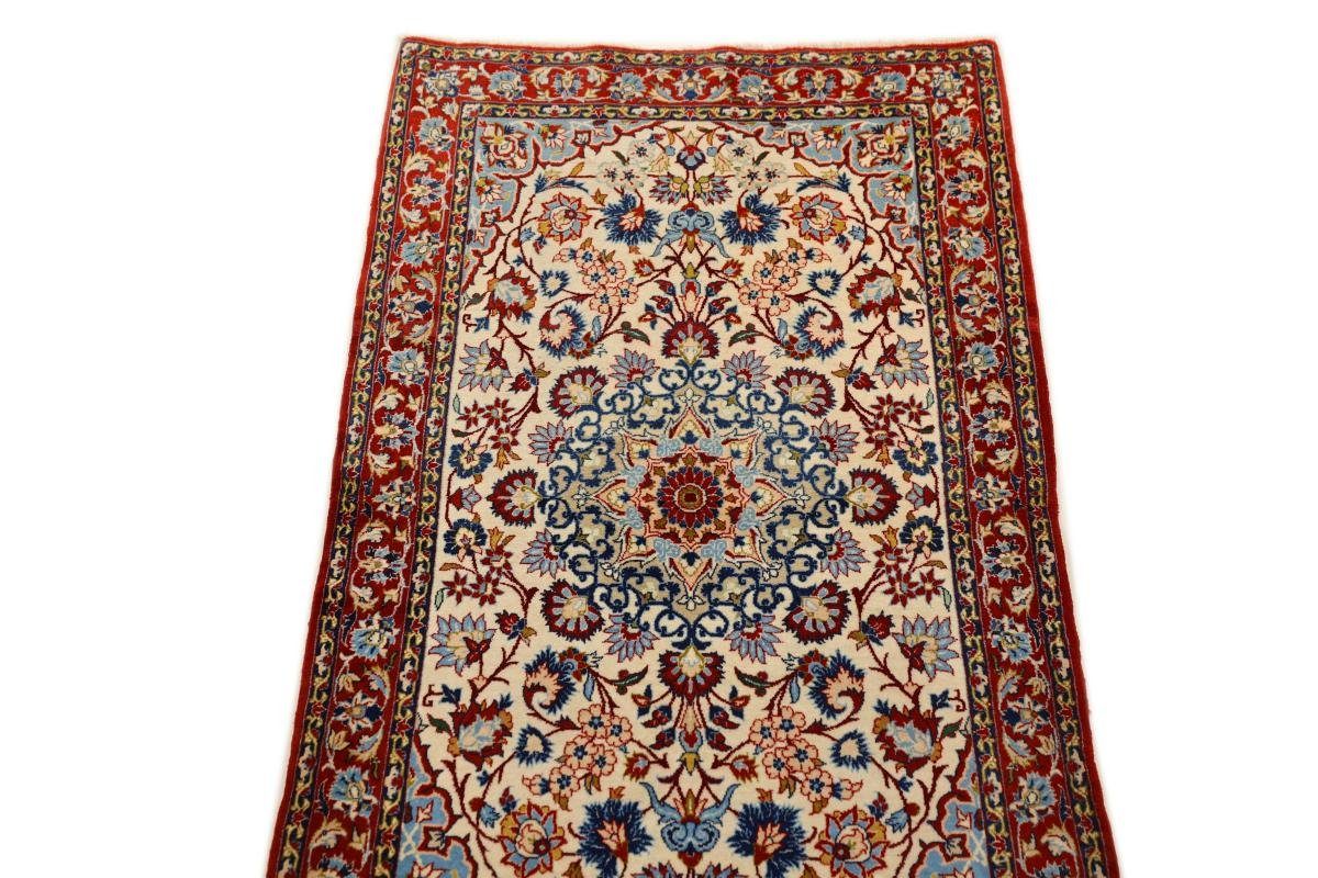 Orientteppich Isfahan Seidenkette 66x105 rechteckig, Höhe: Nain Orientteppich, mm 6 Trading, Handgeknüpfter