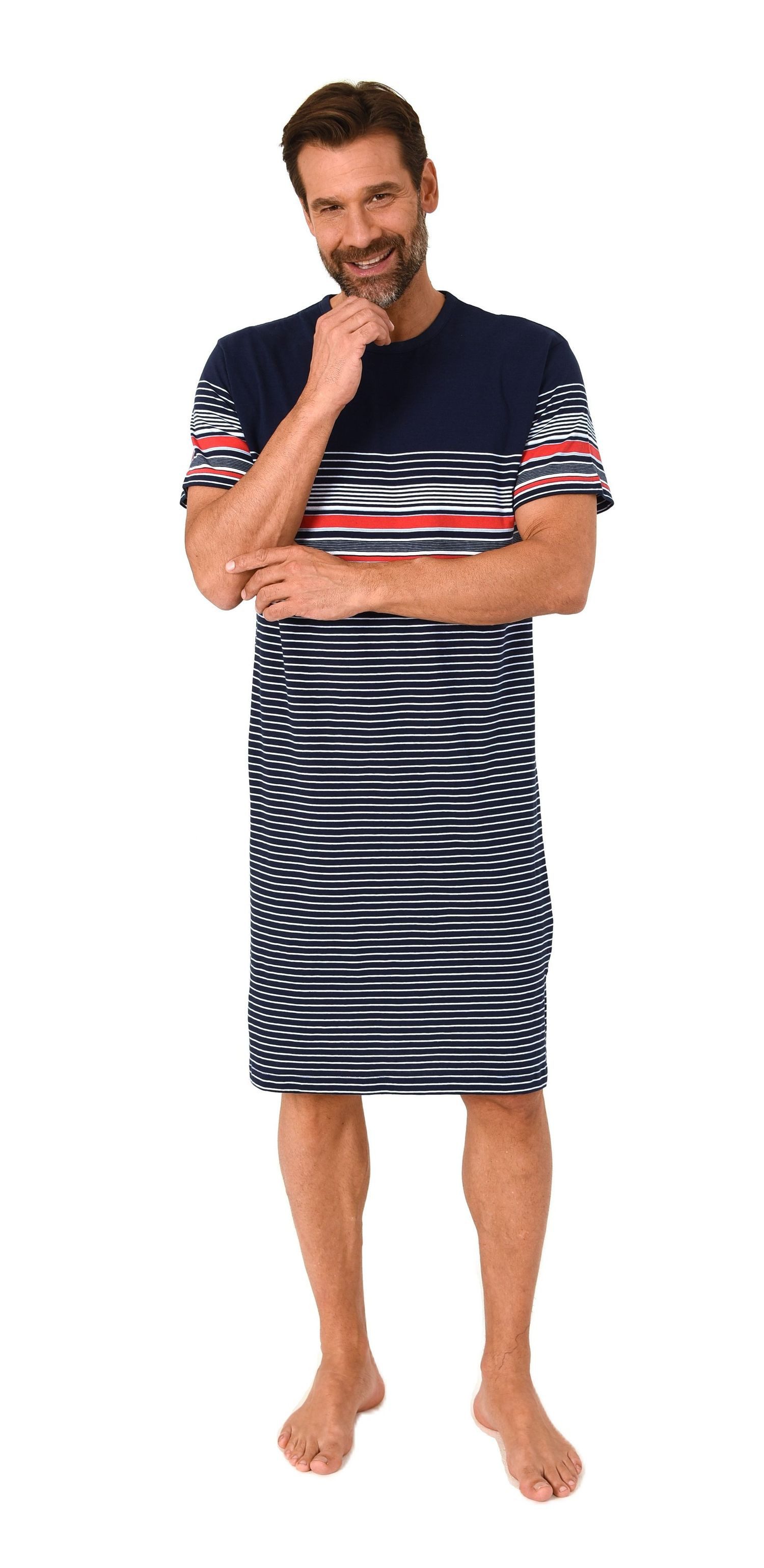 Normann Pyjama Normann Herren kurzarm Nachthemd günstig online kaufen