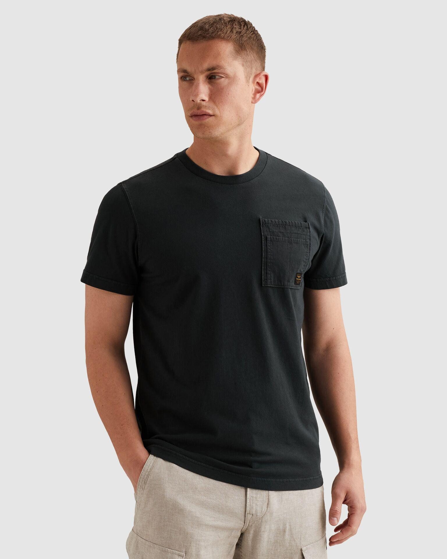 PME LEGEND T-Shirt Short sleeve r-neck single jersey gd mit Logo Stickerei