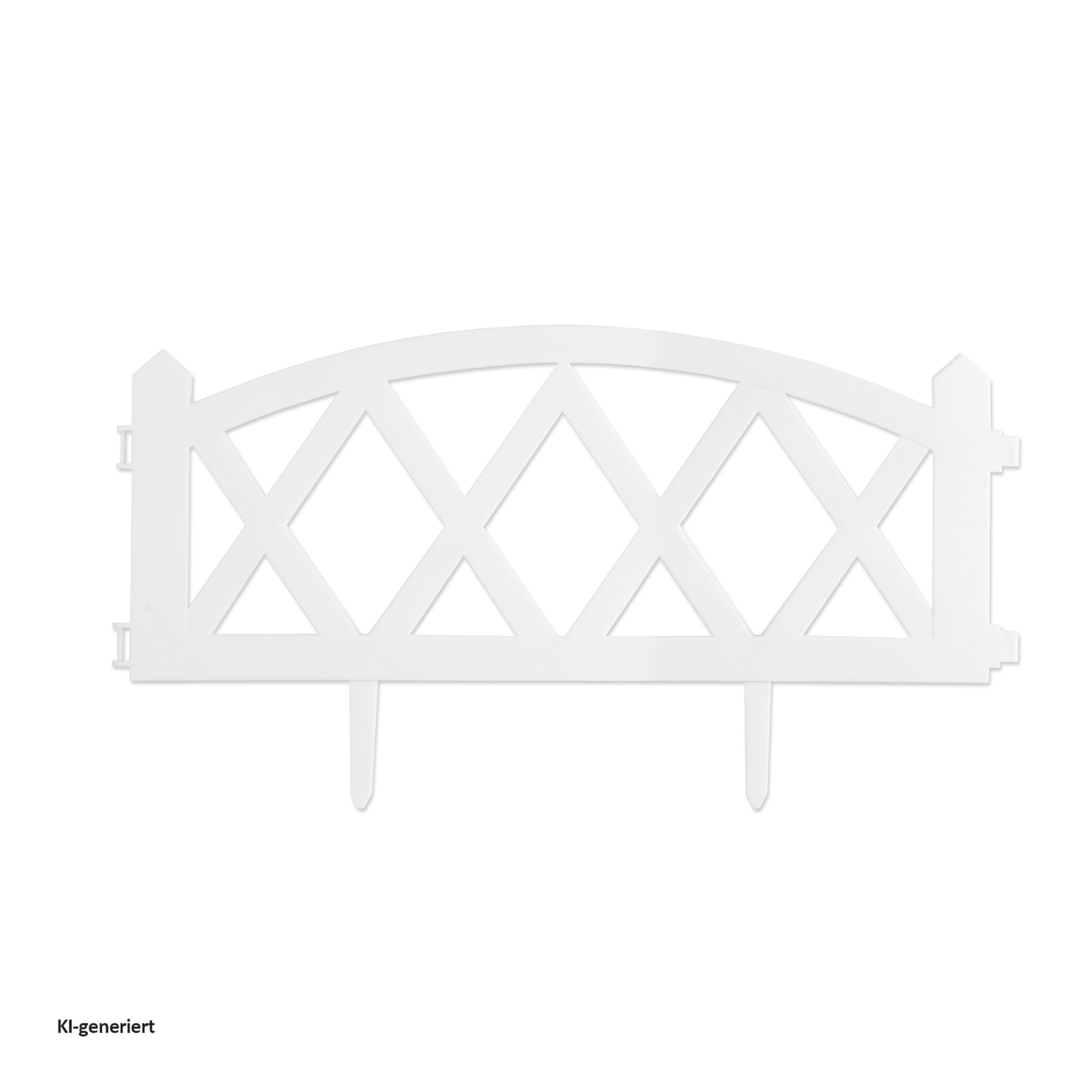 HTI-Living Beetbegrenzung Zierzaun Bogen oben 4-teilig Nessa, Set, 4 Zaunelemente, Beeteinfassung Beetbegrenzung – Bild 5 von 5