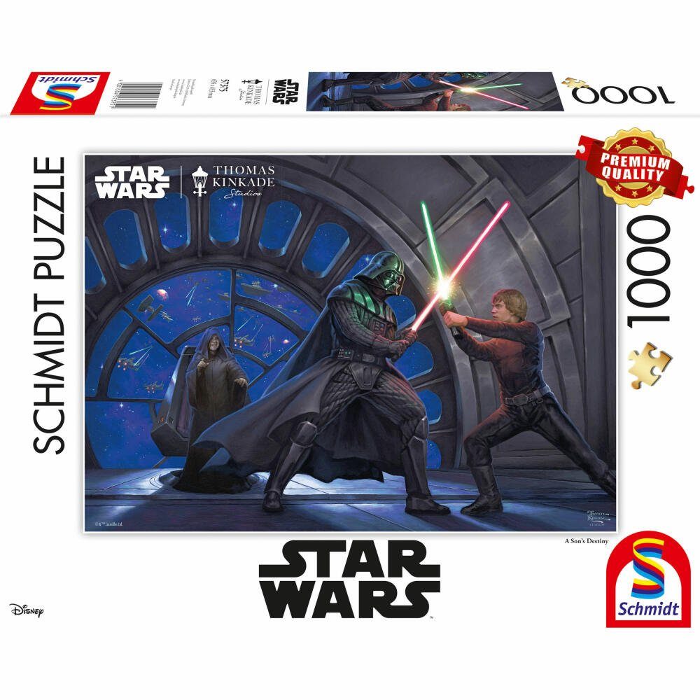 Schmidt Spiele Puzzle Lucas Film Star Wars A Son's Destiny, 1000 Puzzleteile
