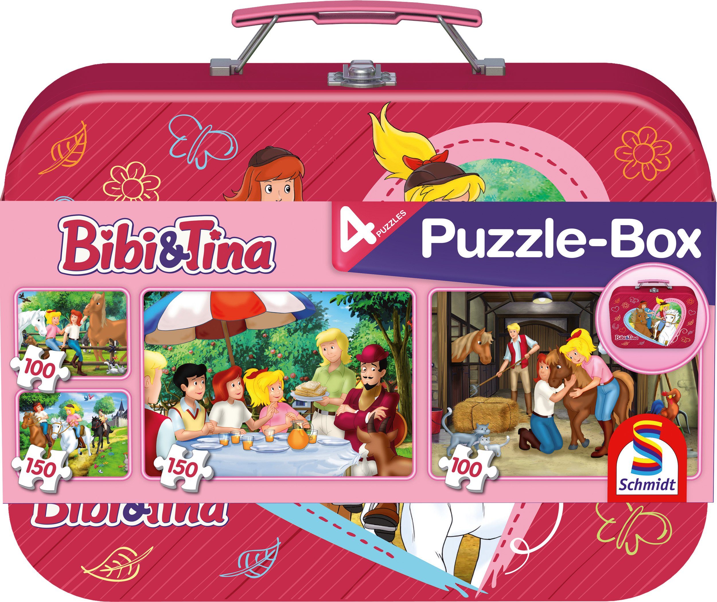 Schmidt Spiele Puzzle Puzzlebox im Metallkoffer, Bibi + Tina, 500 Puzzletei günstig online kaufen