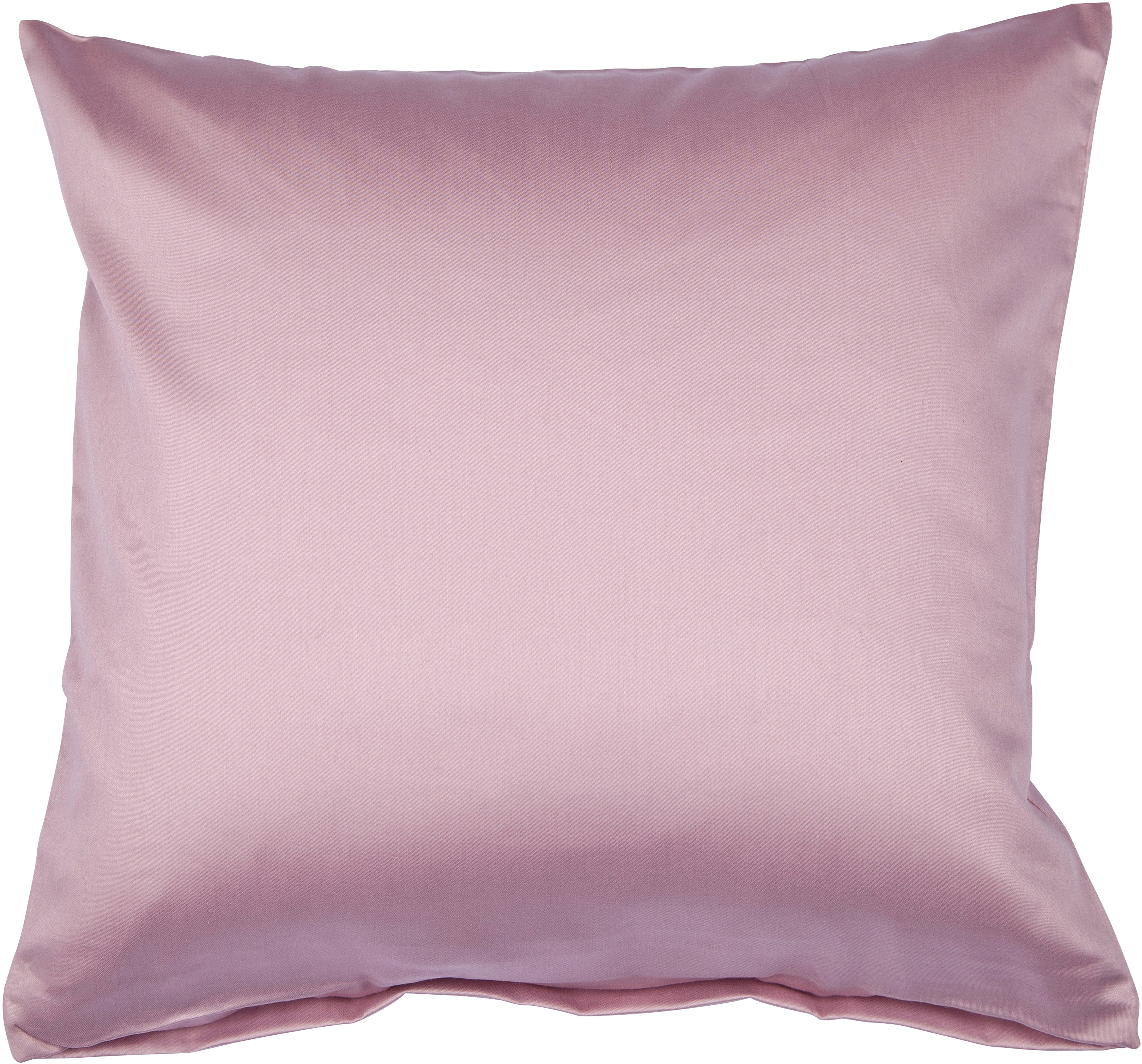 Janine Kissenbezug Colors Mako Satin, (1 Stück), mit Reißverschluss, uni Kissenhülle, feinfädig, 100% Baumwolle