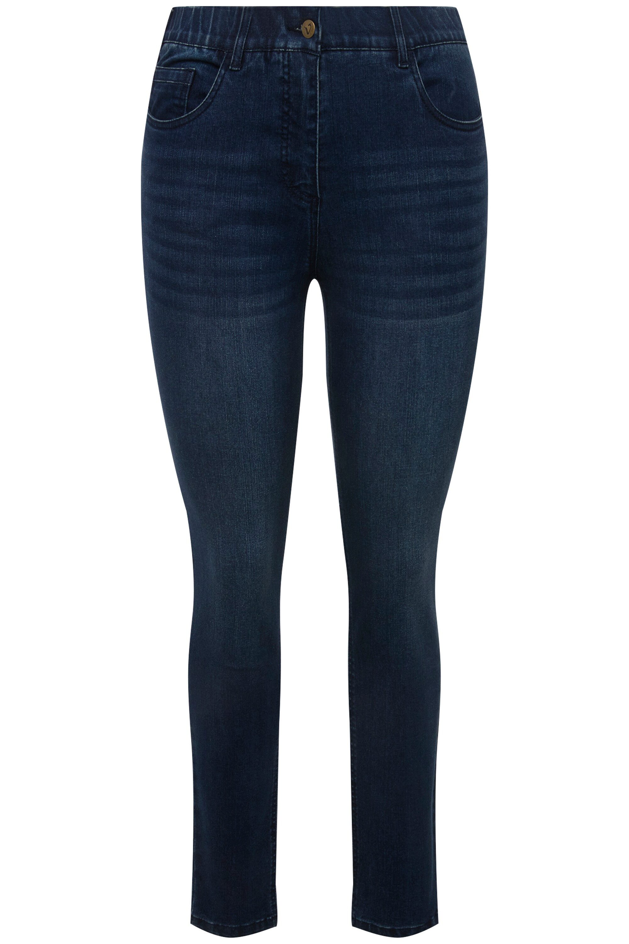 Stretch-Hose Skinny-Jeans Sarah schmales Bein Stretch