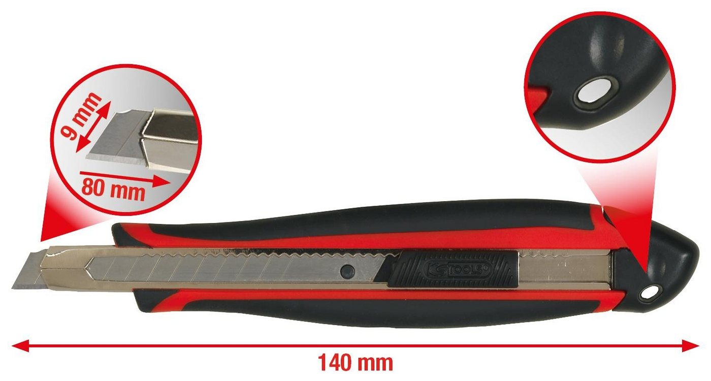 Thumbnail - KS Tools Cuttermesser Universal-Abbrechklingen-Messer 9 mm