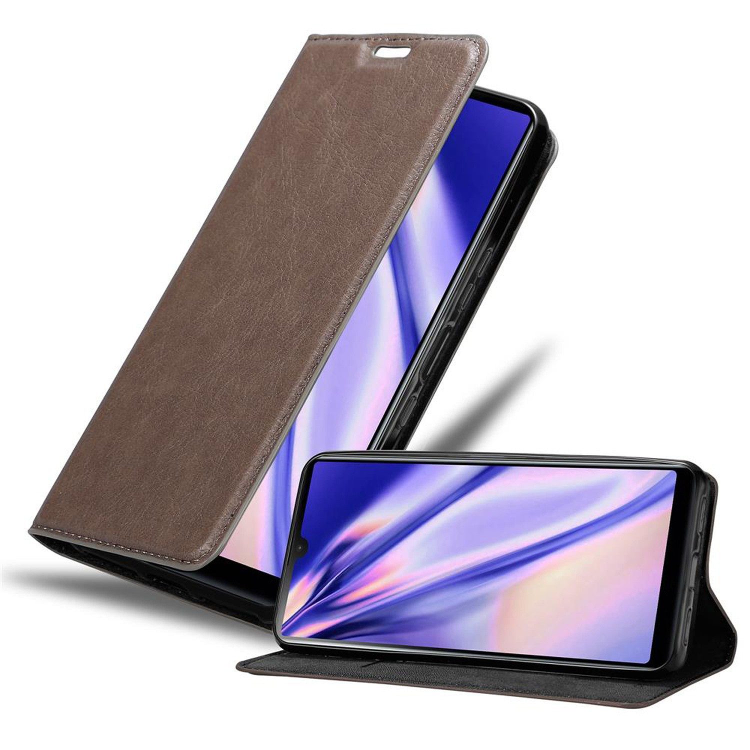 Cadorabo Handyhülle für Sony Xperia L4 Hülle Sony Xperia L4, Hülle Schutzhülle mit Standfunktion, Magnetverschluss und Kartenfach