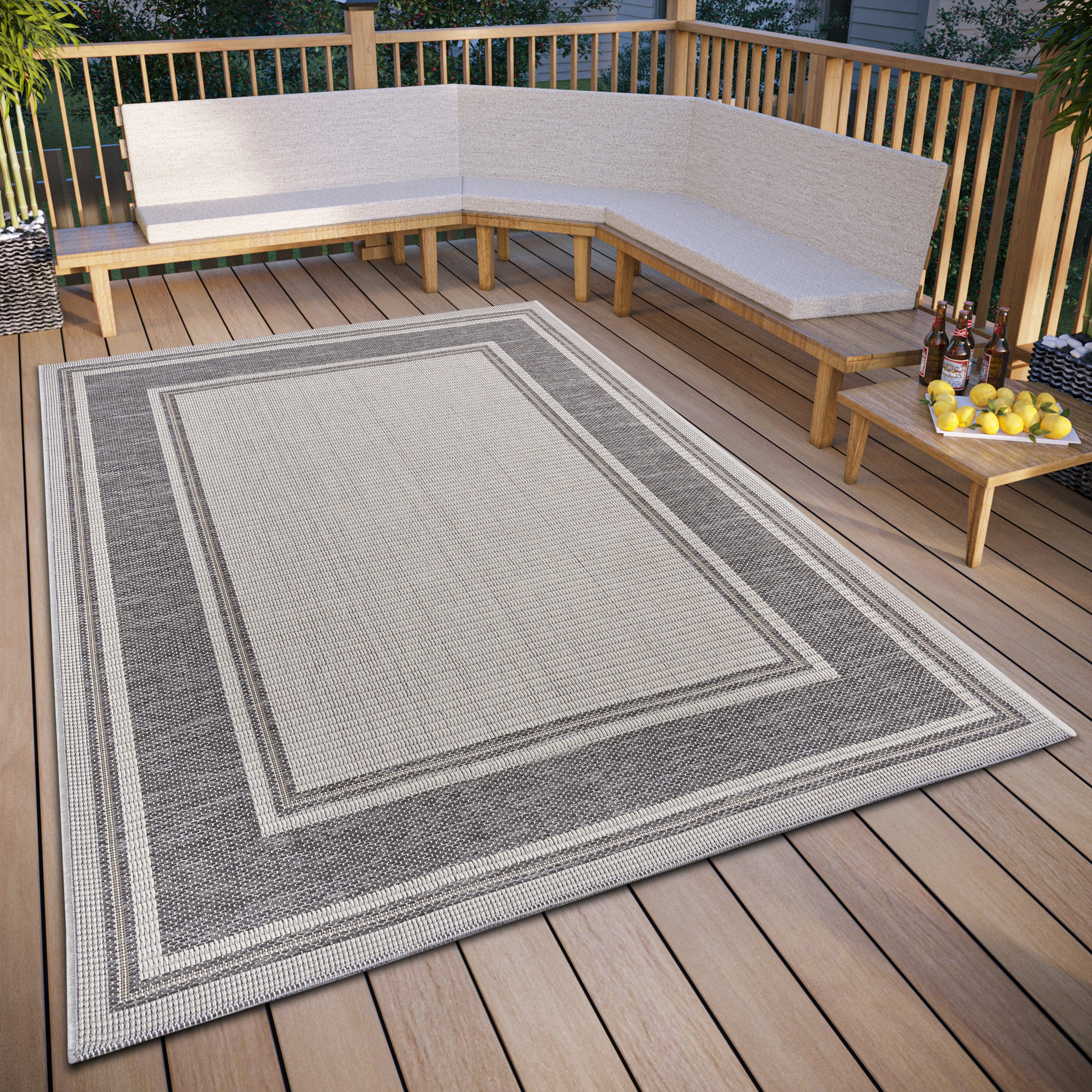 HANSE Home Teppich Cast, rechteckig, Höhe: 6 mm, strapazierfähig, pflegeleicht, robust, In- und Outdoor, wetterfest