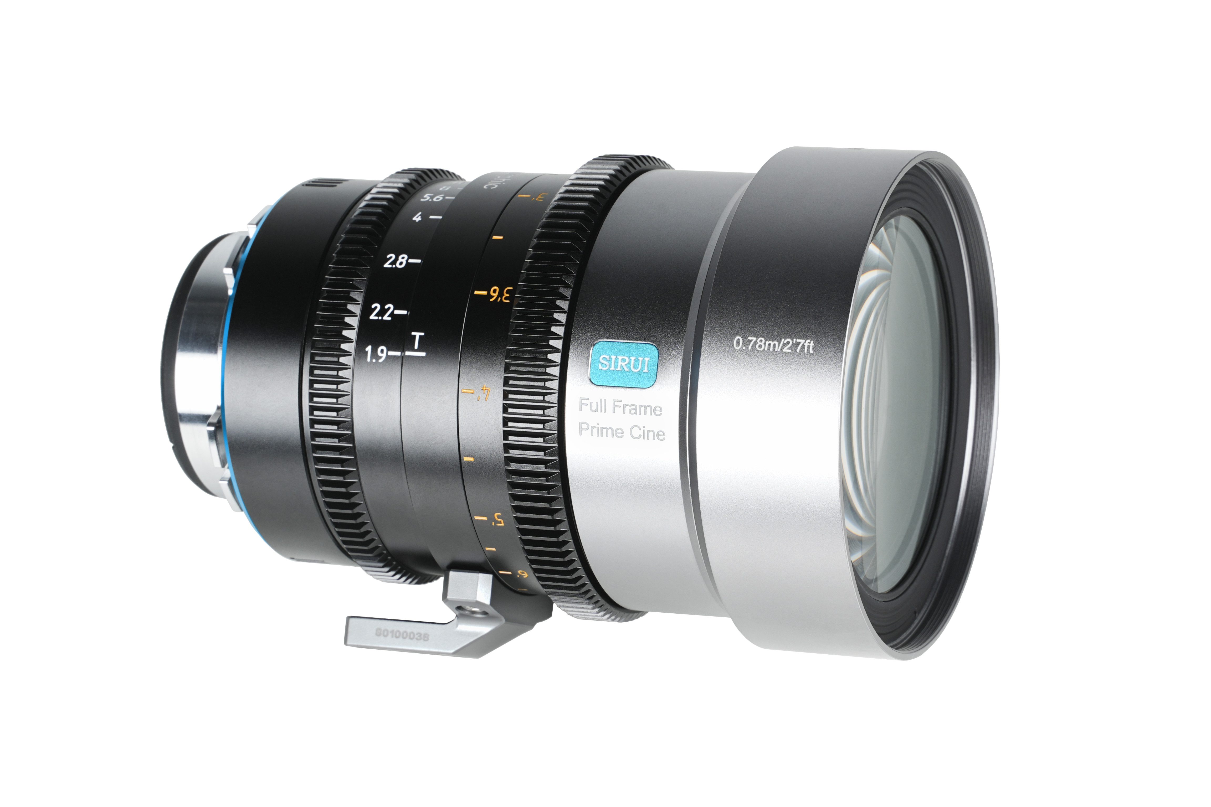 SIRUI IronStar 60mm Objektiv, (T1.9 1.5x Anamorphic Full Frame Cine Lenses Neutral /Blau Flare)