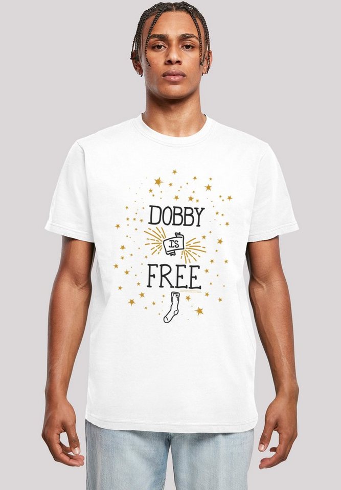 F4NT4STIC T-Shirt Harry Potter Dobby Is Free Print, Körperbetonter, langer  und schmaler Schnitt