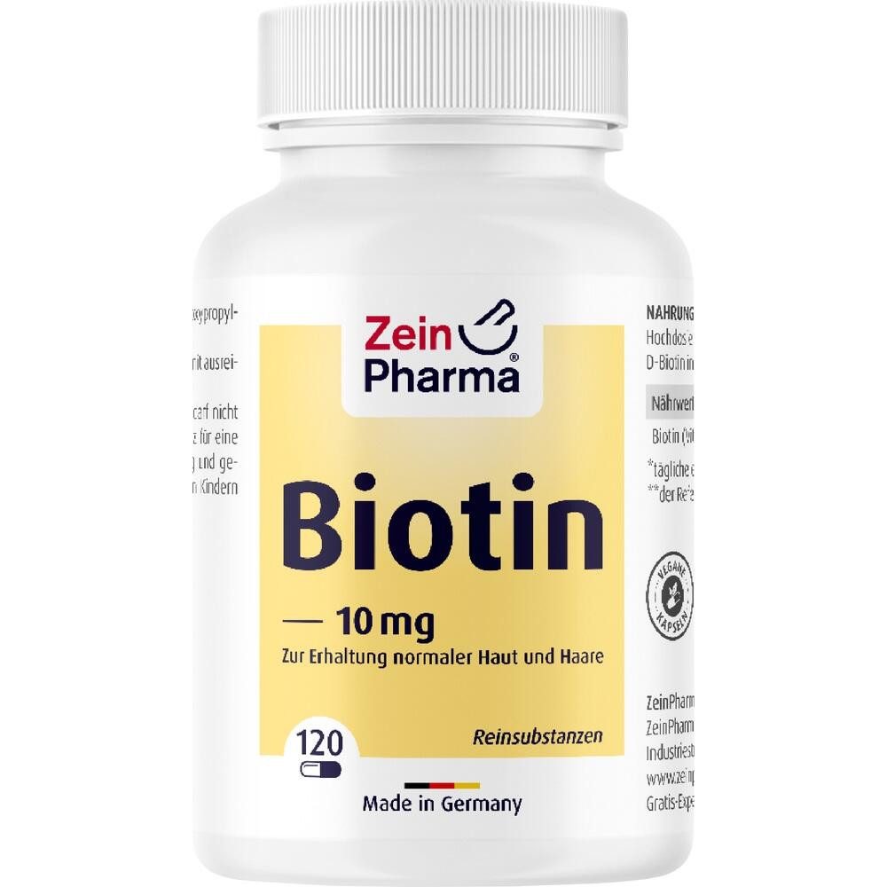 Zein Pharma - Germany GmbH BIOTIN 10 mg Kapseln hochdosiert Kapseln, 120 St.