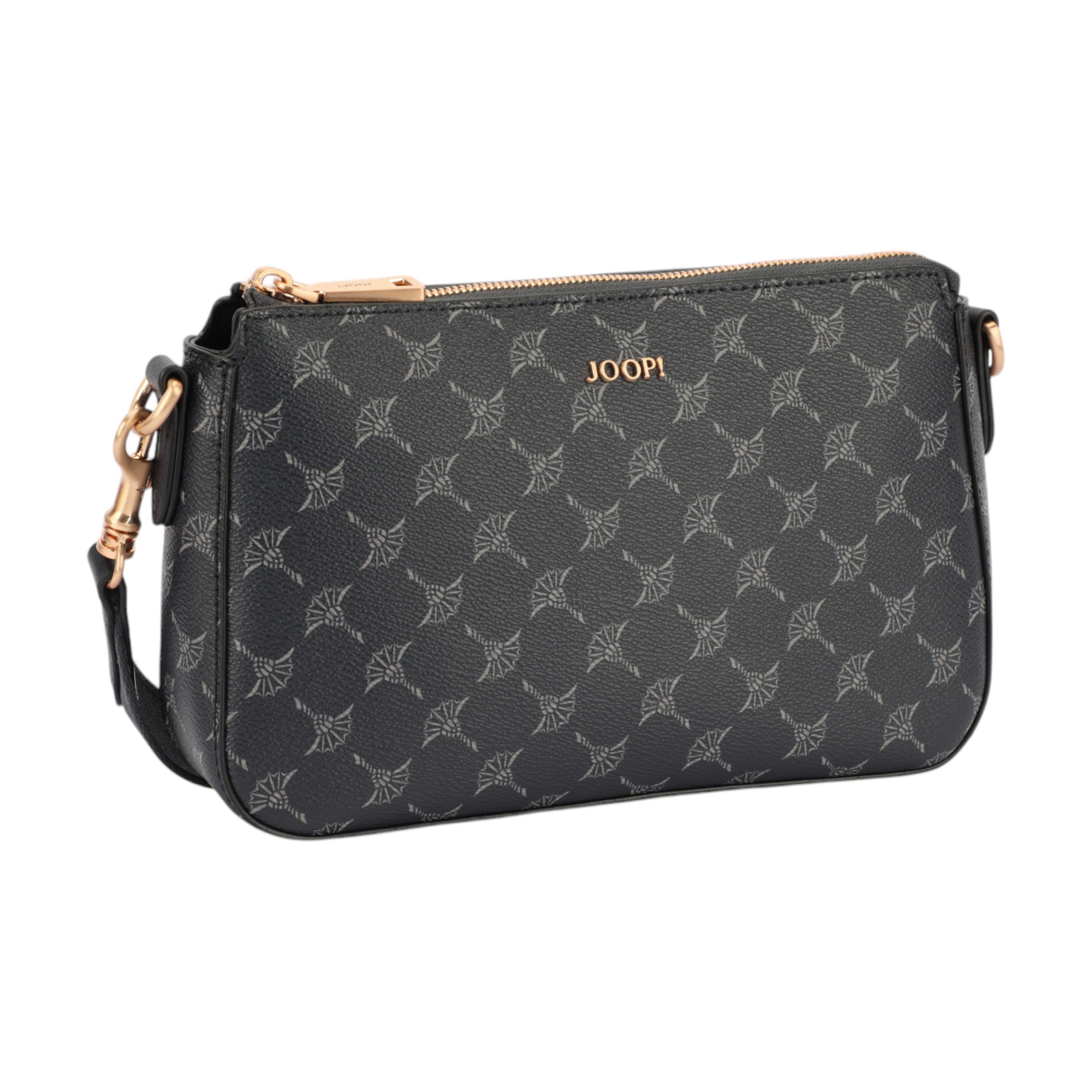 JOOP! Umhängetasche cortina 1.0 jasmina shoulderbag shz (Set, Abnehmbares RV-Täschen), Damen Schultertasche mit verstellbarem und abnehmbarem Schulterriemen