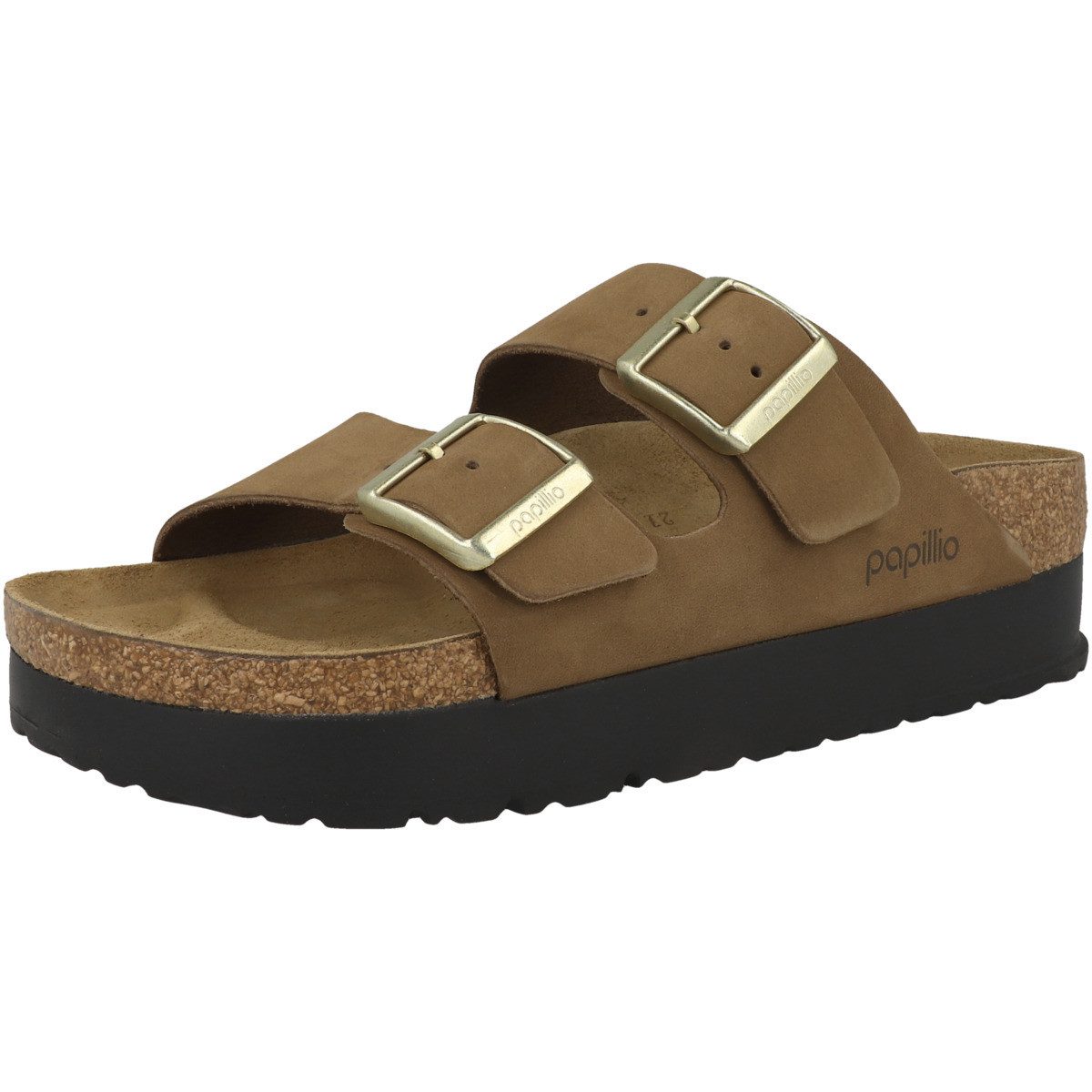 Papillio by BIRKENSTOCK Arizona Flex Platform Nubukleder schmal Damen Sandale Sandaletten, Sommerschuhe, Badeschuhe, Riemchen, Schlappen