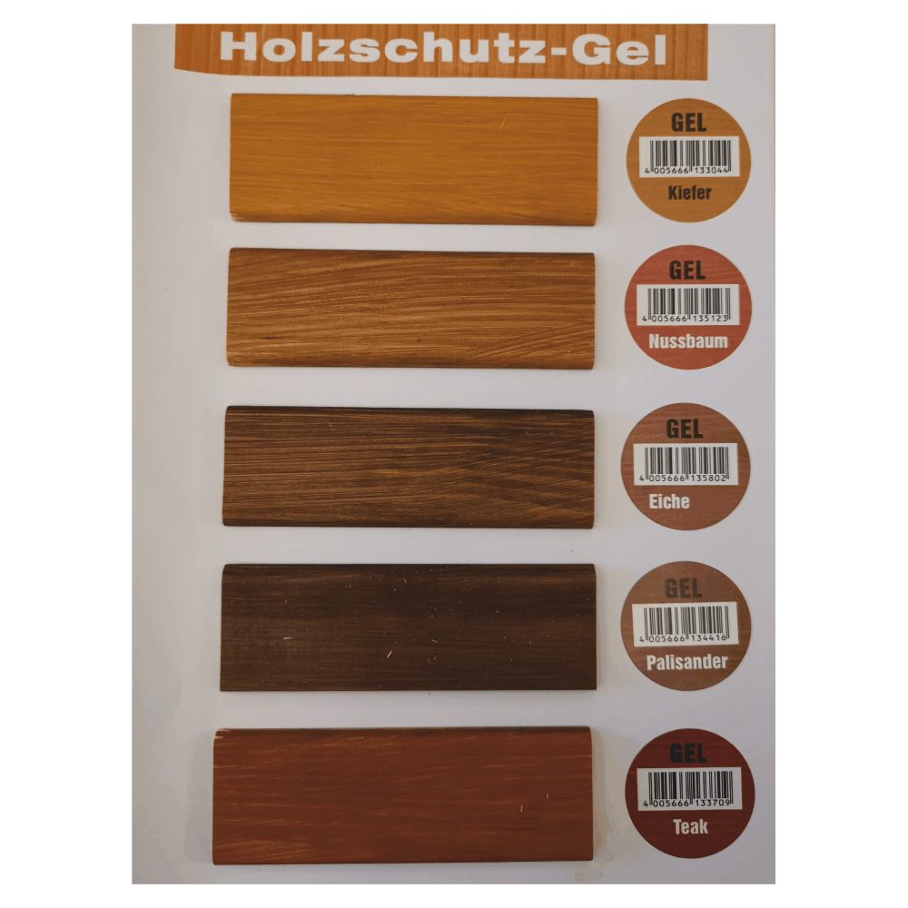 wasserabweisend Kiefer Holzschutzlasur tropffrei, Außenbereich gel-artig, 5 Farben, für Holzarten 5L im Burtex alle in Holzschutz-Gel Dekor UV-beständig,