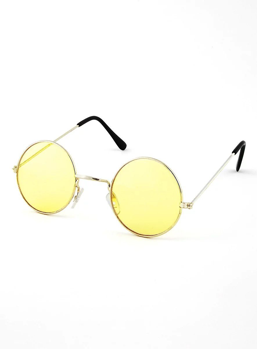 Maskworld Hippie-Kostüm Hippie Brille in verschiedenen Farben, Peace, Love and hippe Hippie-Brille!