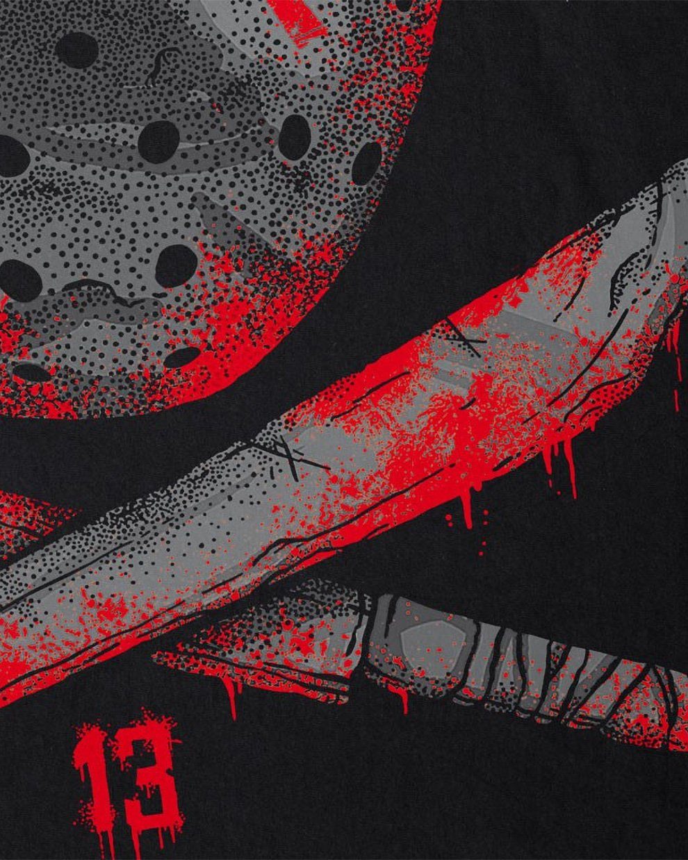 jason Herren halloween style3 Print-Shirt voorhees T-Shirt horror Freitag 13