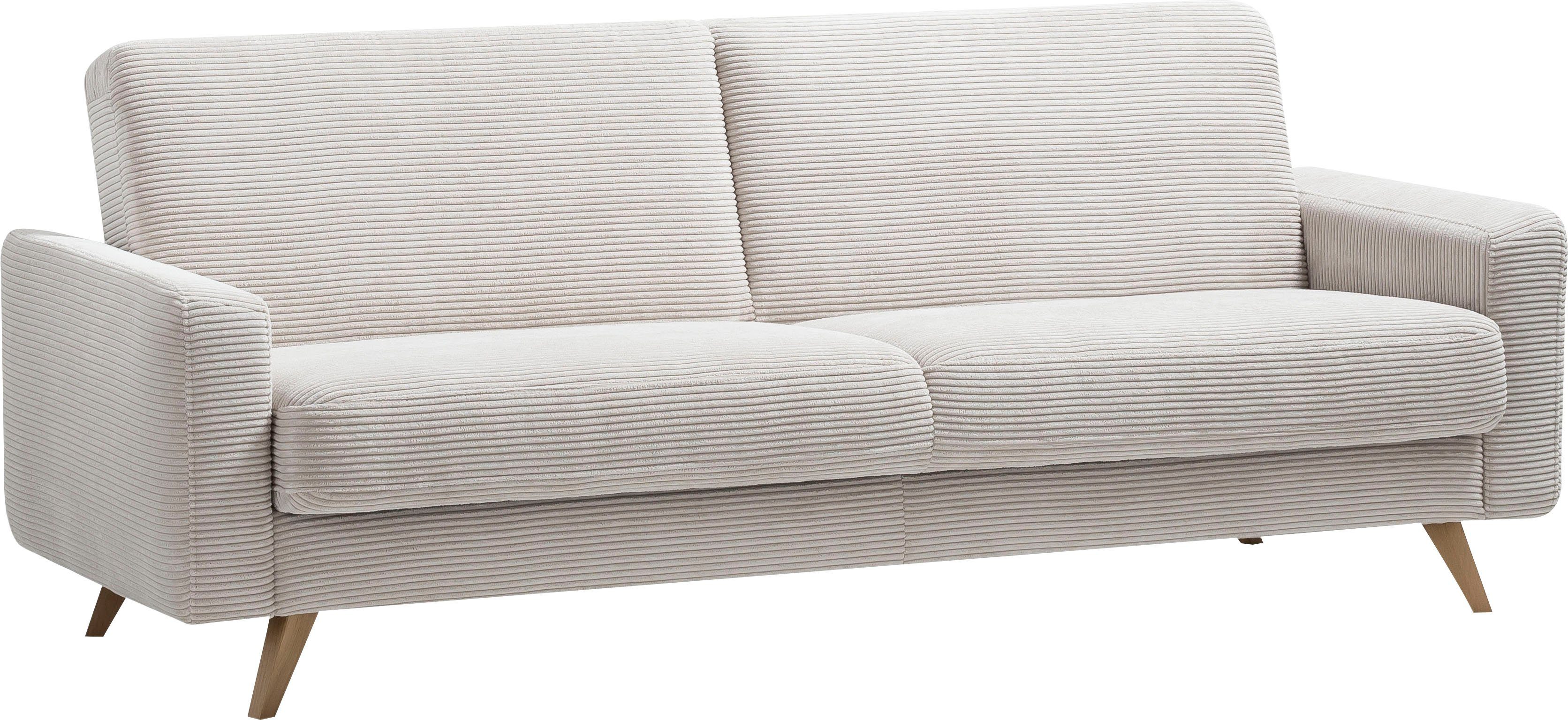 Bettkasten und Inklusive fashion - 3-Sitzer Bettfunktion Samso, exxpo beige sofa