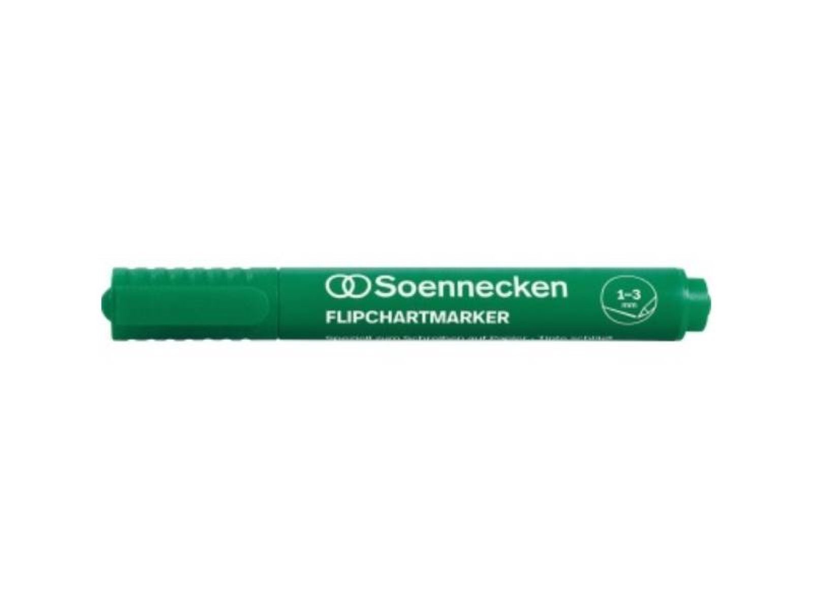 Soennecken Marker SOENNECKEN 3077 Soennecken Flipchartmarker 1-3mm grün Soennecken F