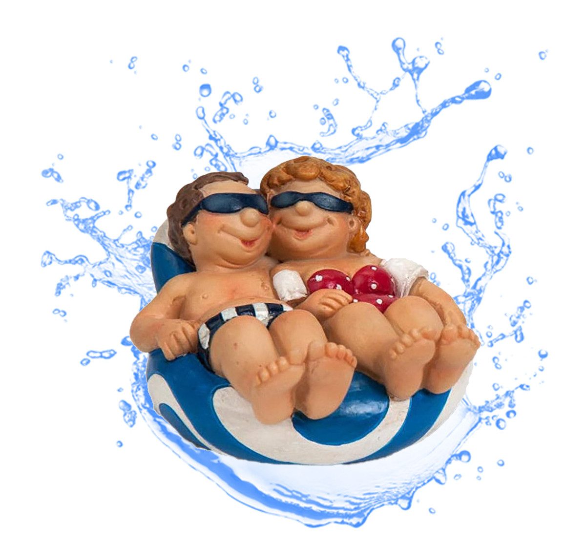 LB H&F Lilienburg Teichfigur Schwimmfigur Teichfigur Urlauber schwimmt Teic günstig online kaufen