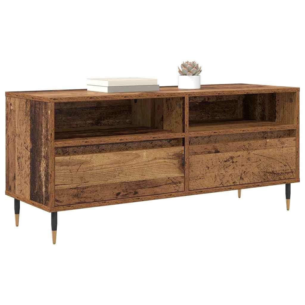 vidaXL TV-Schrank TV-Schränk Altholz 100 x 34,5 x 44,5 cm Verbundholz und Eisen (1-St)