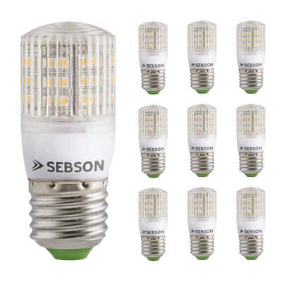 SEBSON LED-Leuchtmittel 10er Pack E27 LED 3W Lampe  240lm warmweiß - Leuchtmittel 280°