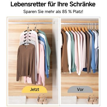 Caterize Kleiderbügel 2 Pack Platzsparende für Kleidung- Upgrade rutschfeste Kleiderbügel, (2-tlg)