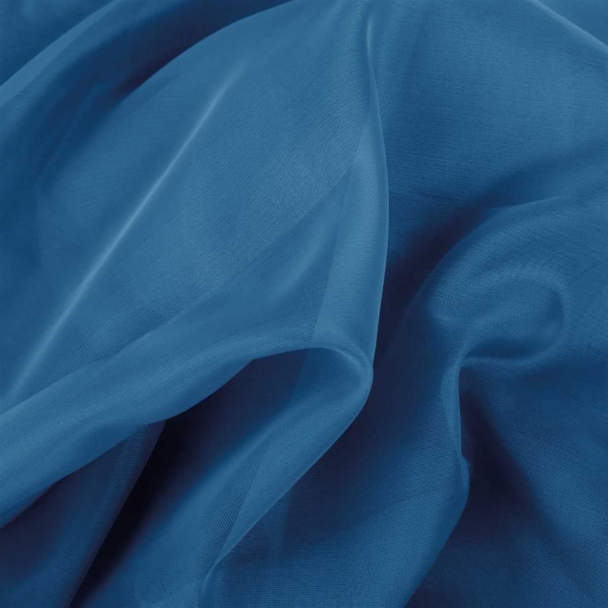 Vorhang, Bestlivings, (2 Kräuselband Dekoschals Universalband) (2 St), Gardinenset transparent, Blau Voile, mit "Transparent"