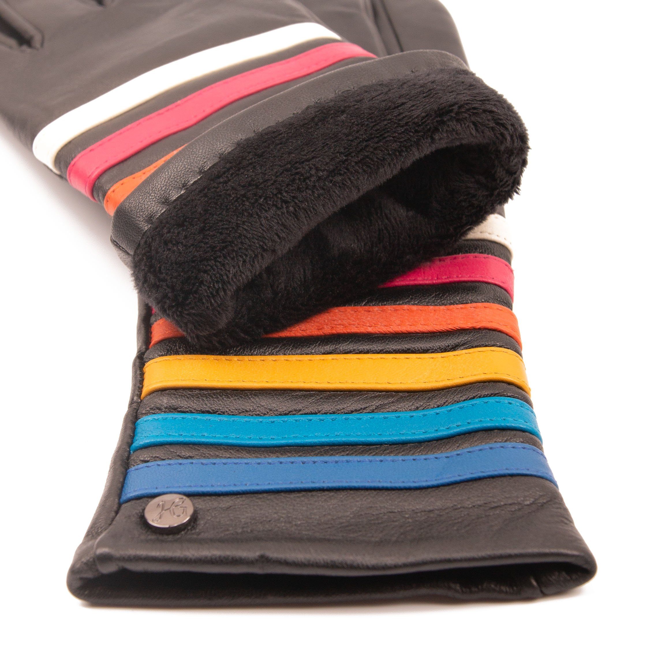 Hand Gewand by Weikert Lederhandschuhe Ms PRIDE - Hochwertige Damen Lederhandschuhe gefüttert, Touchscreen
