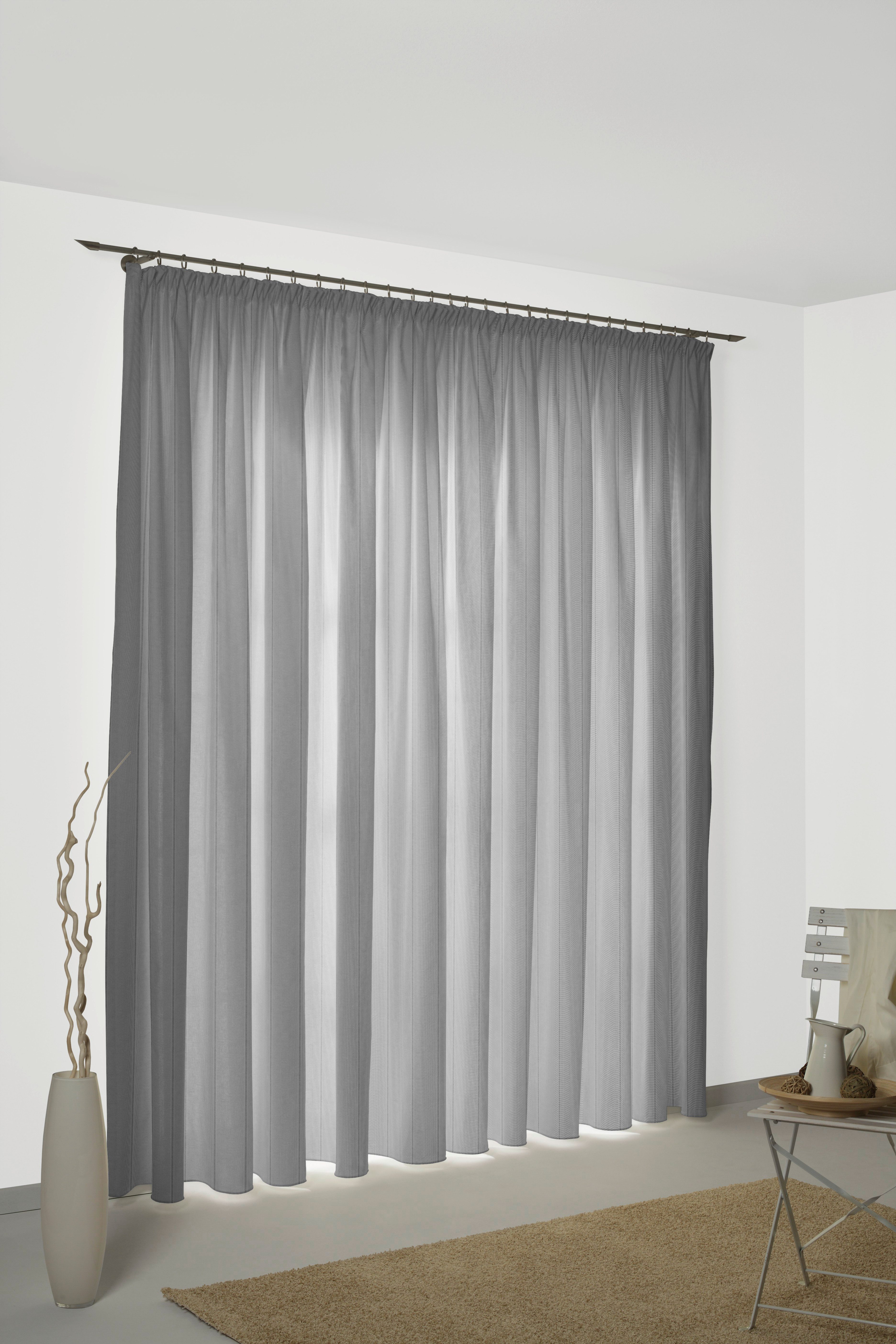 Wirth Vorhang Felsted (1 St), Kräuselband, blickdicht, Jacquard