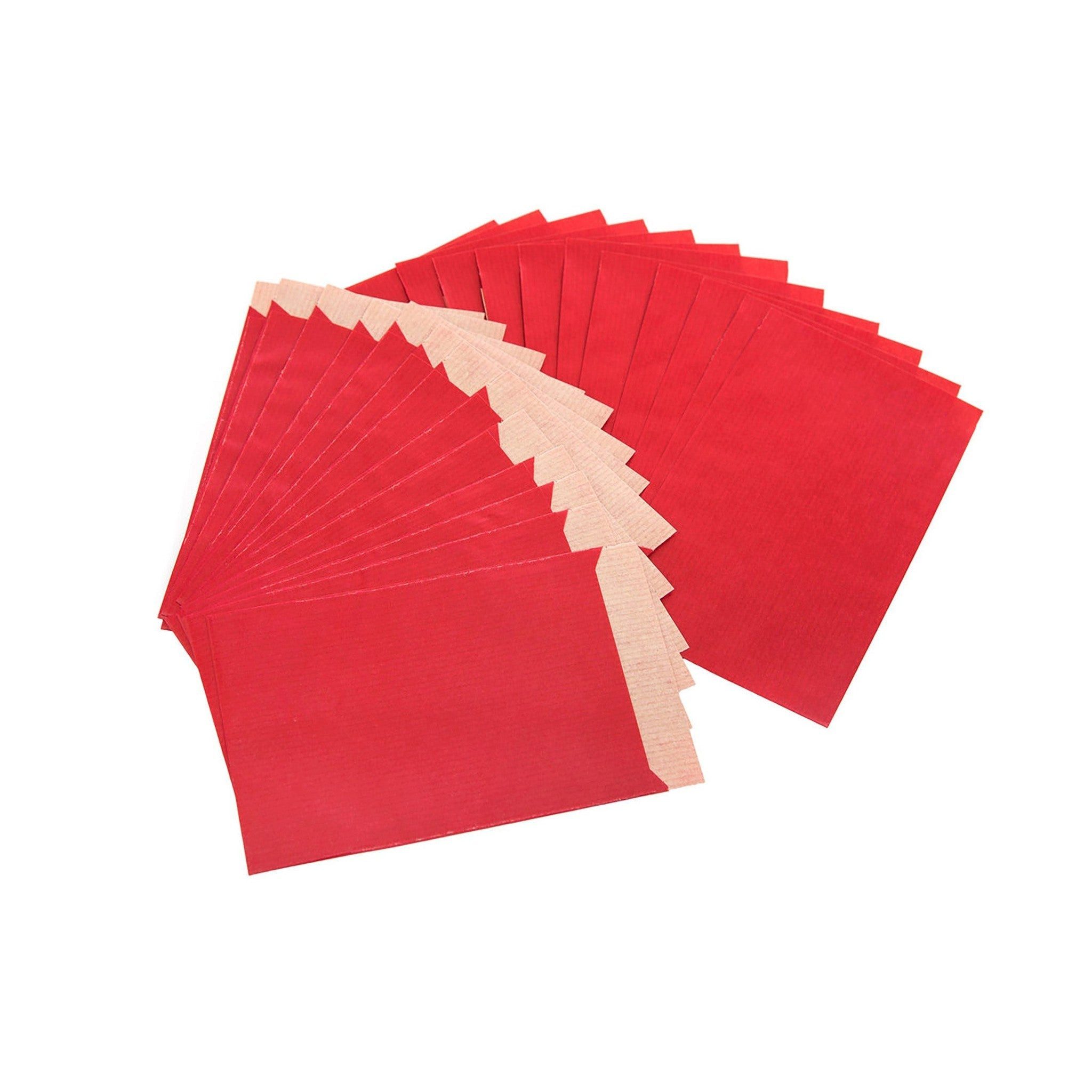 Logbuch-Verlag Geschenkbox Rote Papierbeutel (7 x 9 cm) 100 Stück