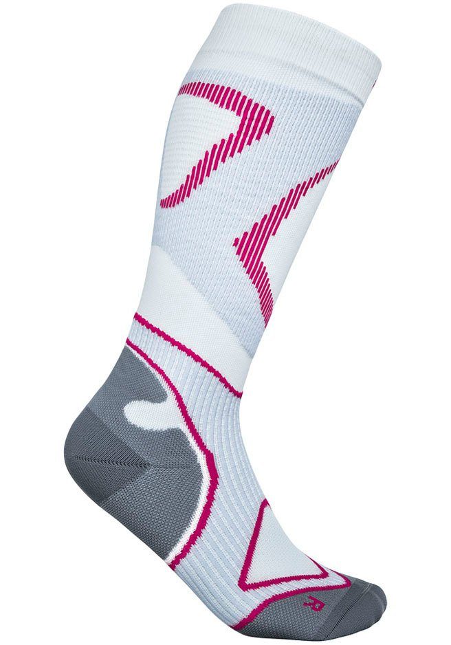 Sportsocken weiß/S Run Socks Kompression Compression mit Bauerfeind Performance