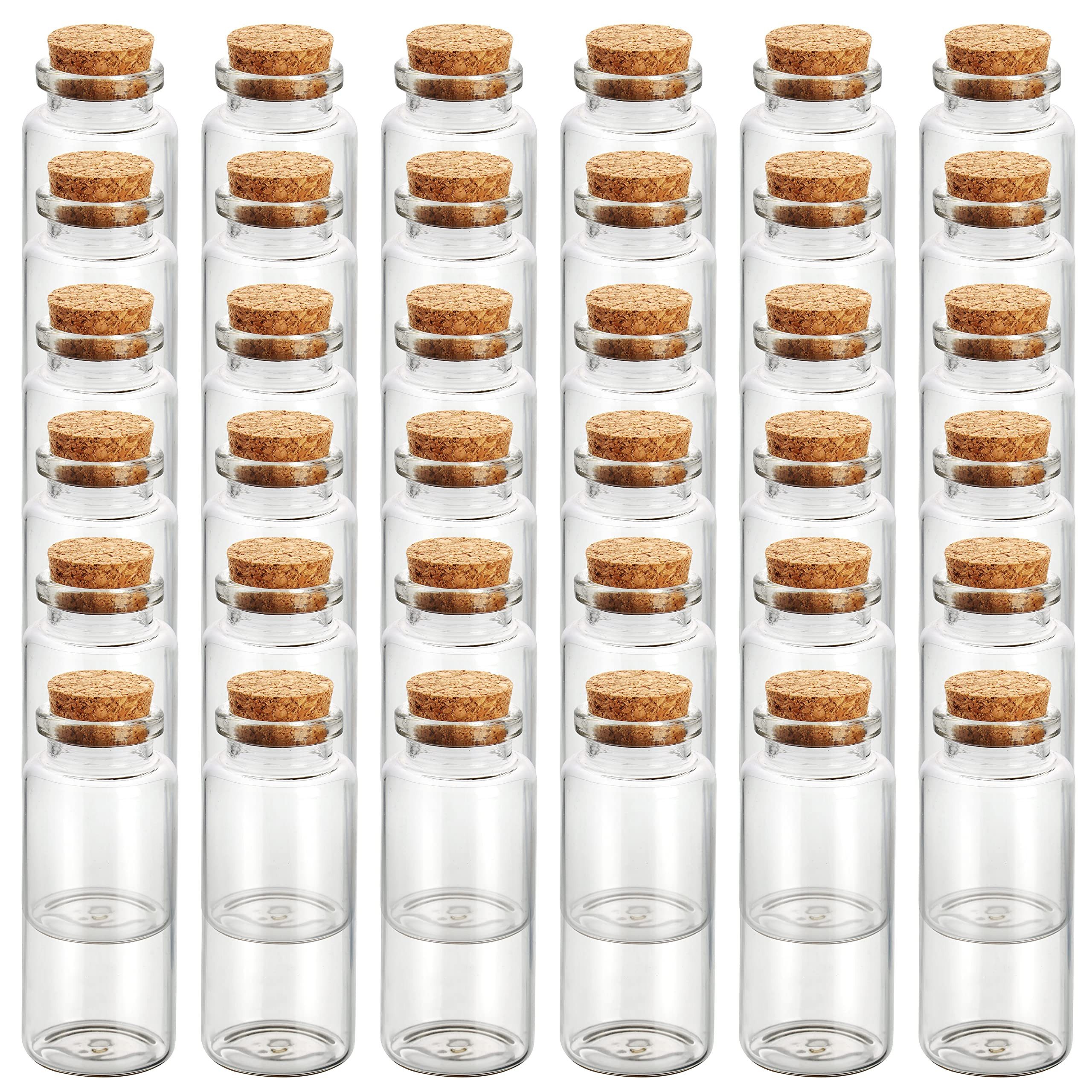 Organizer 36er Set Glasflaschen mit Korkverschluss 30 ml