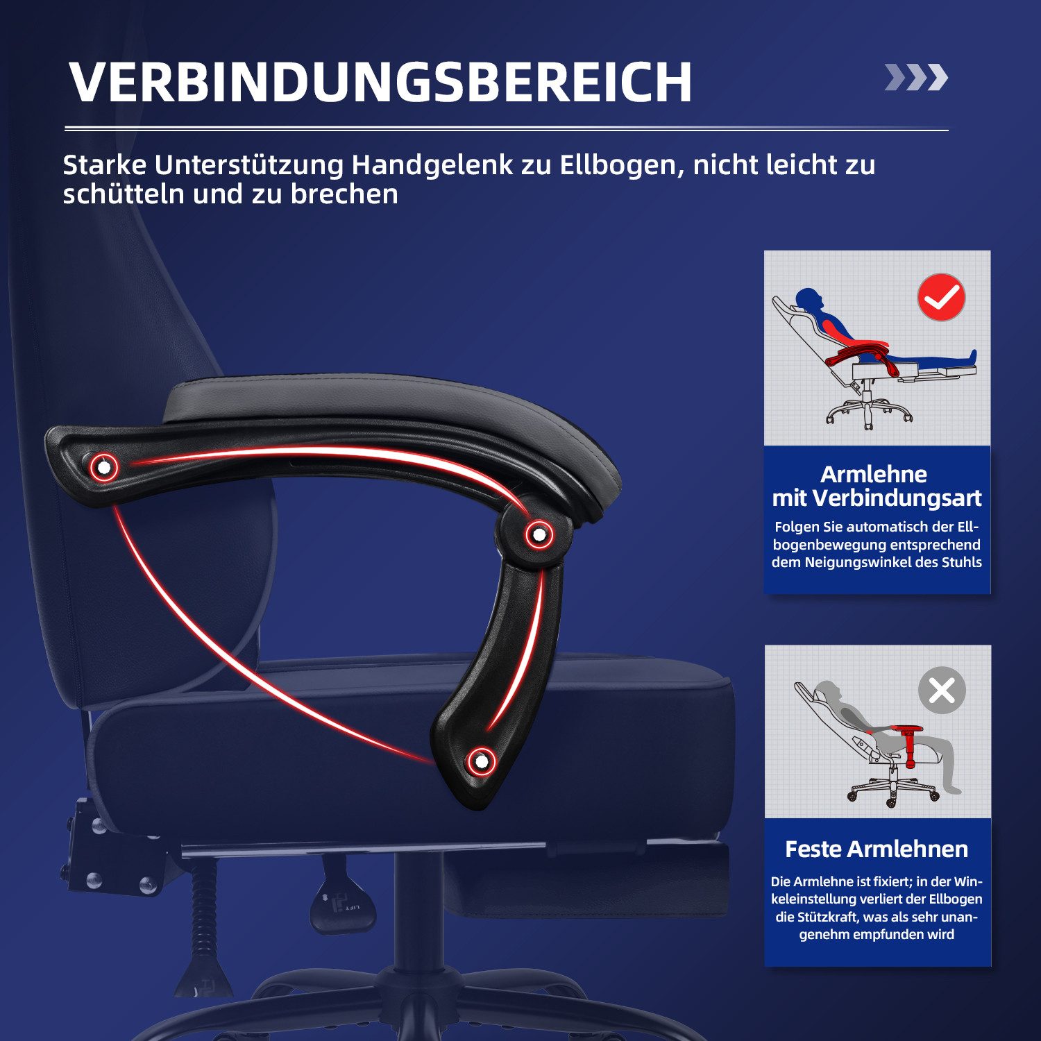 Hiazurm Gaming-Stuhl Gaming Stuhl, Bürostuhl Ergonomisch günstig online kaufen