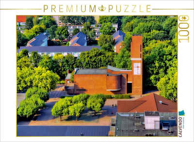 CALVENDO Puzzle »CALVENDO Puzzle Nathan-Söderblom-Kirche Reinbek 1000 Teile Lege-Größe 64 x 48 cm Foto-Puzzle Bild von Christoph Stempel«, 1000 Puzzleteile