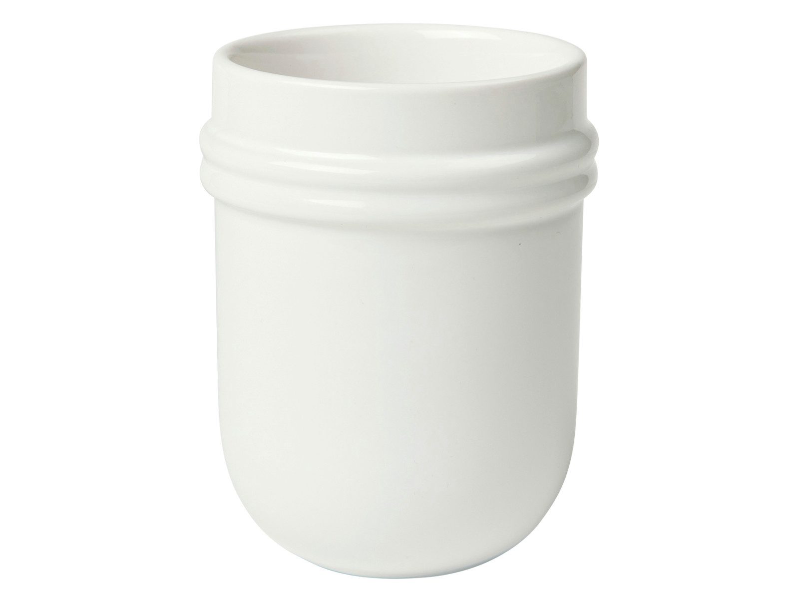 Broste Copenhagen Becher Stevns Becher ohne Henkel chalk white 400ml, Steinzeug, Stevns Becher